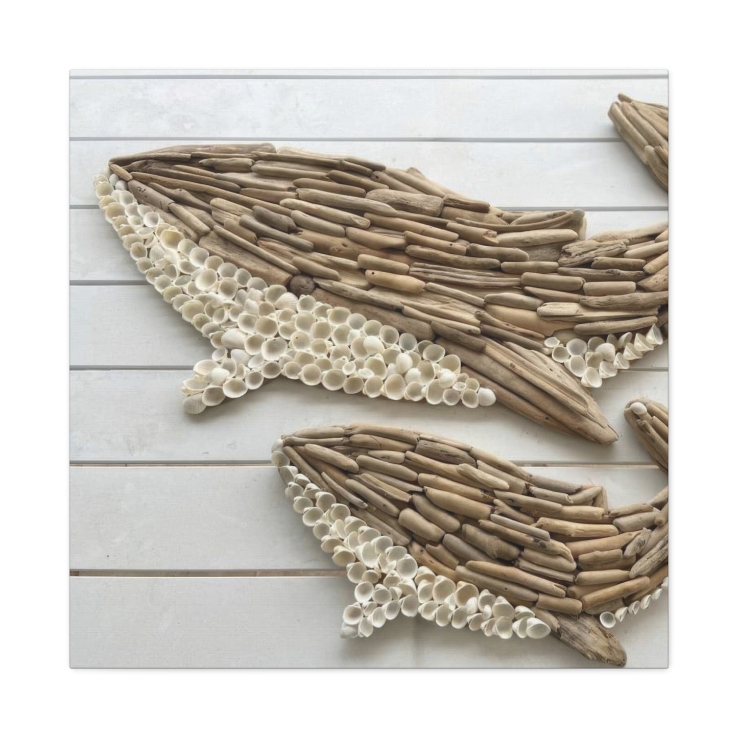 Driftwood Whales Wall Art & Canvas Prints