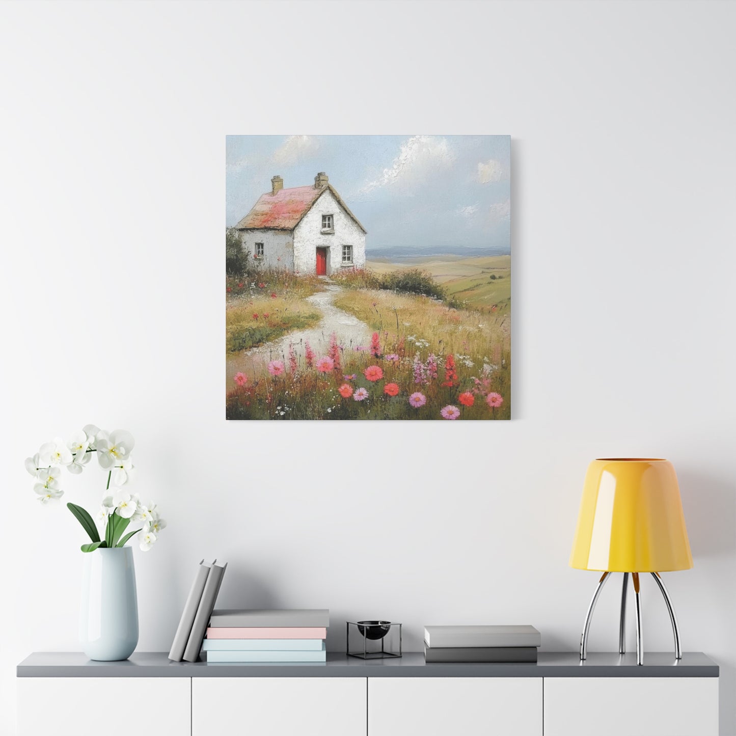 House On Hill Countryside Wall Art & Canvas Prints