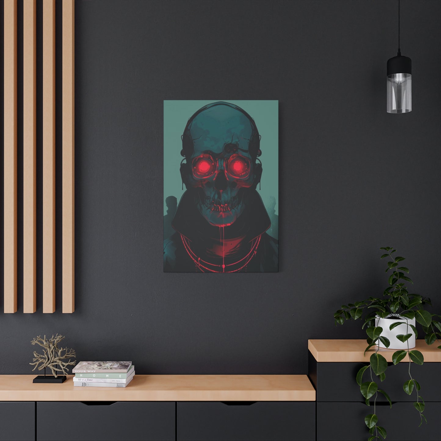 Red Eye Skull Wall Art & Canvas Prints