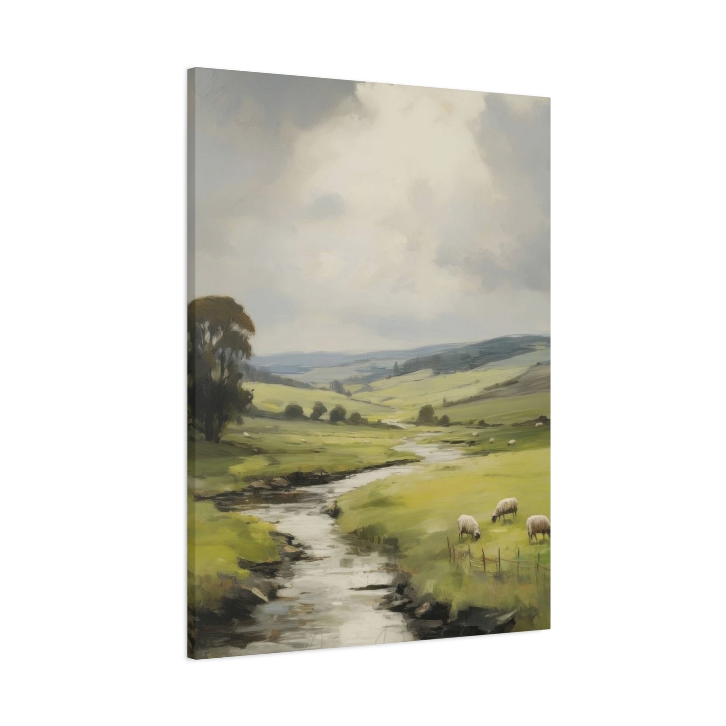 Countryside Water Stream Wall Art & Canvas Prints