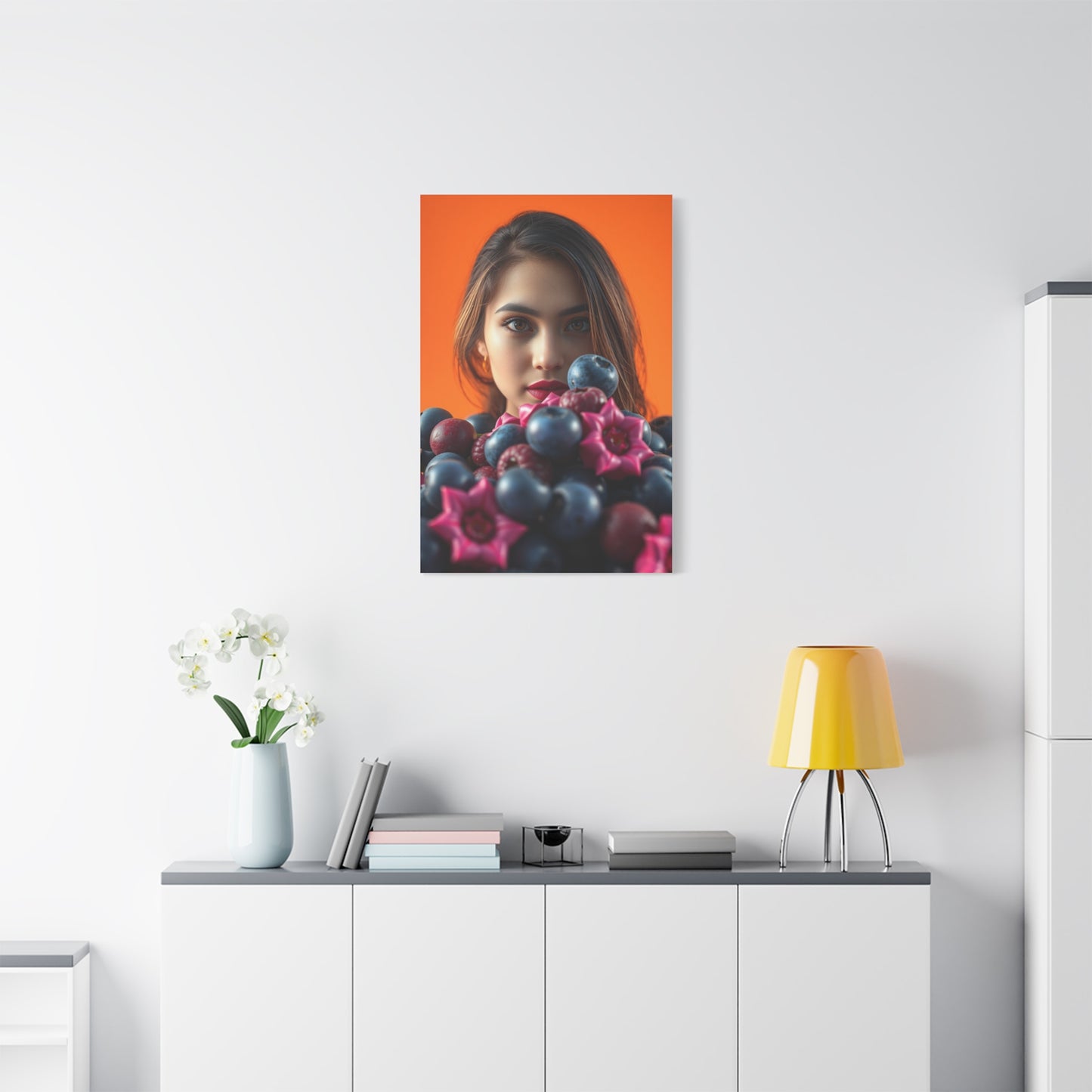 Vision Blush and Blueberry Art Art Wall Art & Canvas Print