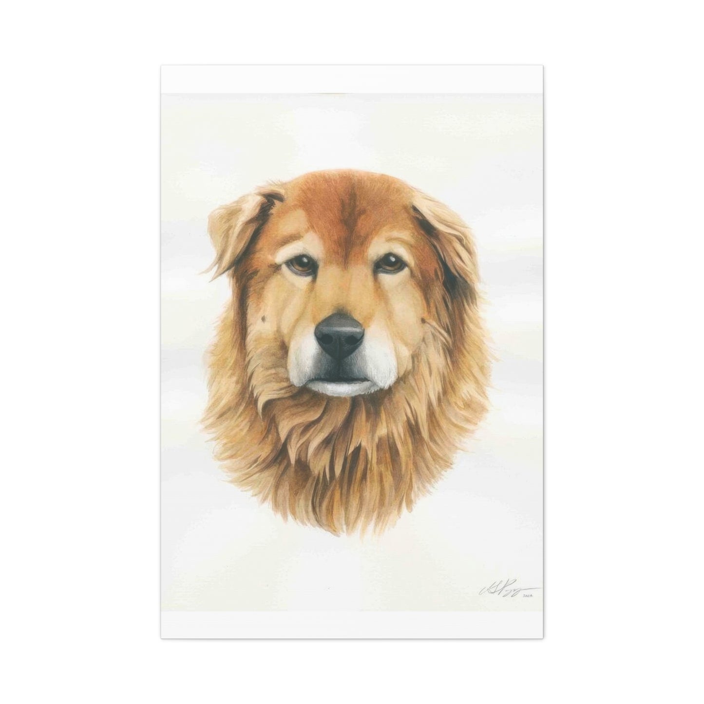 Grace Pop Furry Dog Wall Art & Canvas Prints