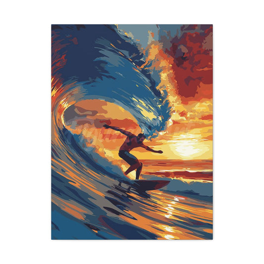 Surfing Abstract Wall Art & Canvas Prints