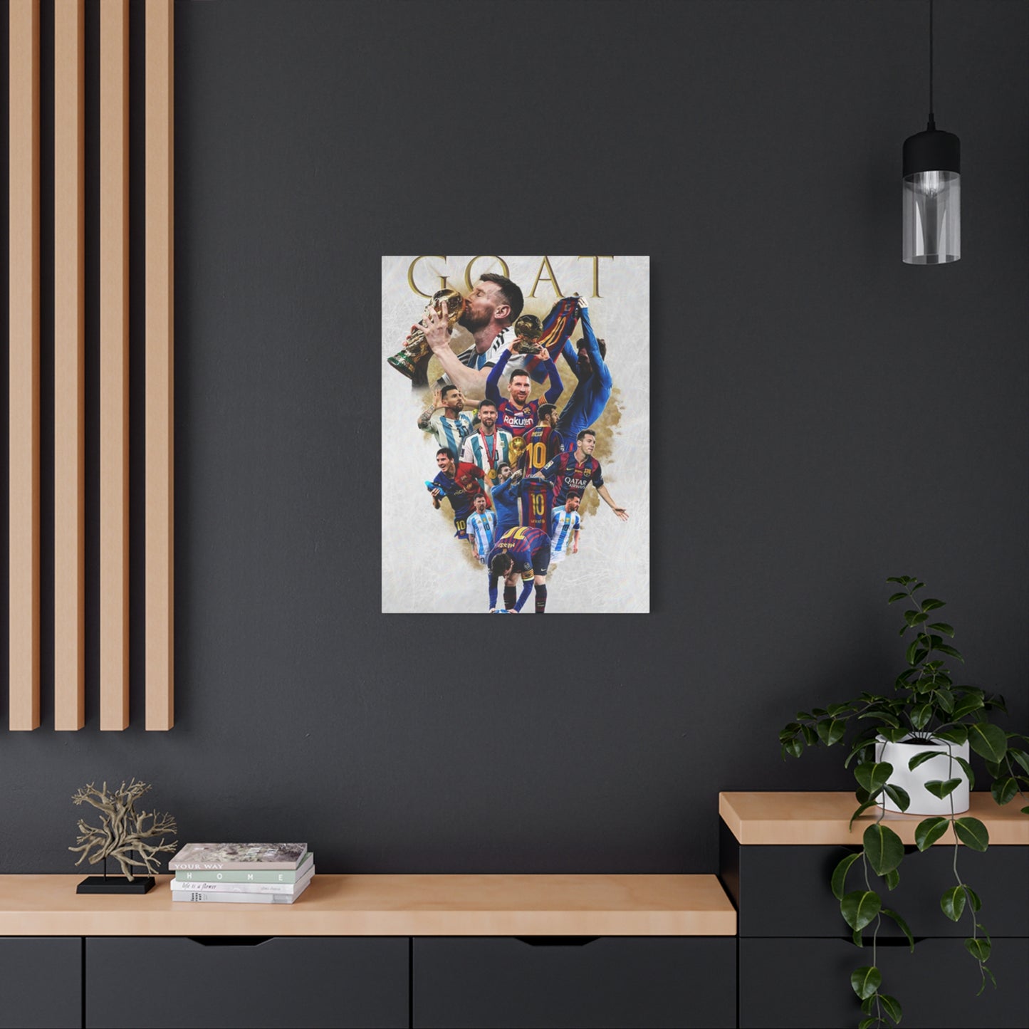 Leonel Messi The GOAT Wall Art & Canvas Prints