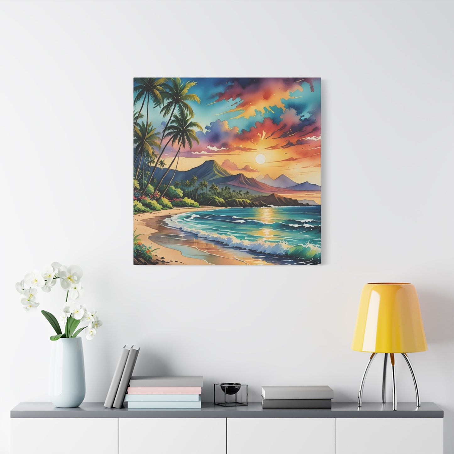 Hawaii Beach Sunset Wall Art & Canvas Prints