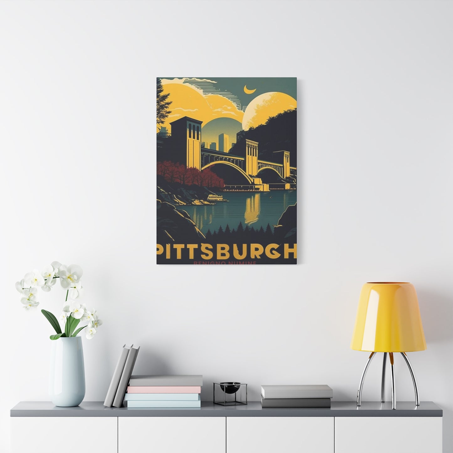Night Sky Pittsburgh Poster Wall Art & Canvas Prints