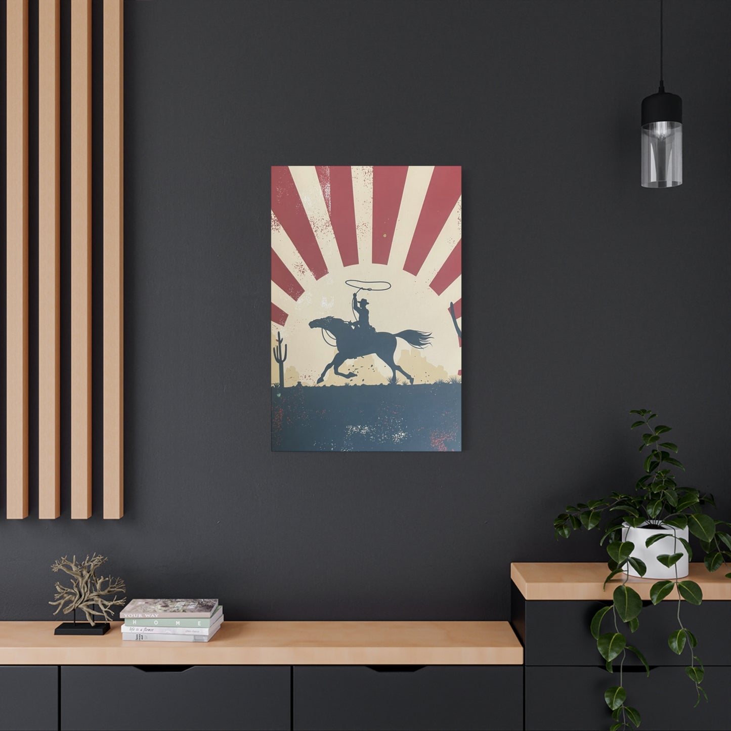 Cowboy On Horse Poster Wall Art & Canvas Prints