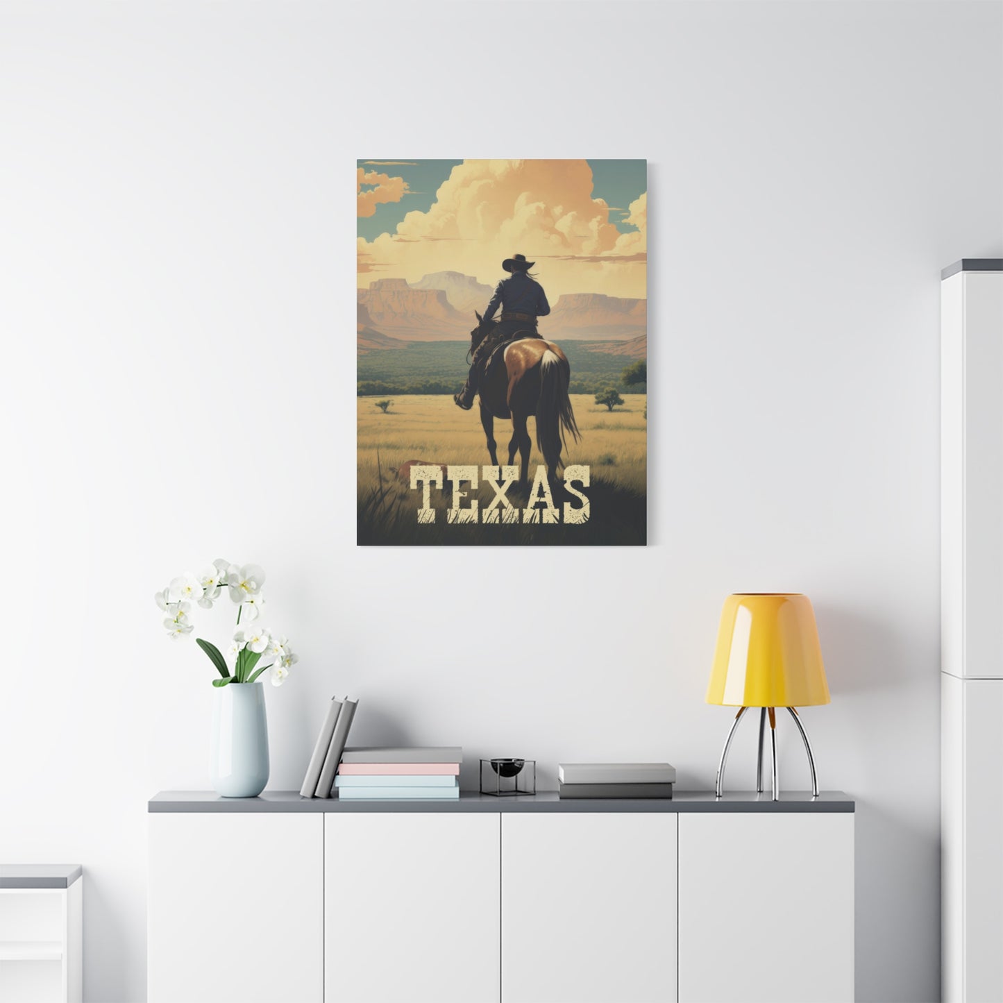 Cowboy Texas Poster Wall Art & Canvas Prints