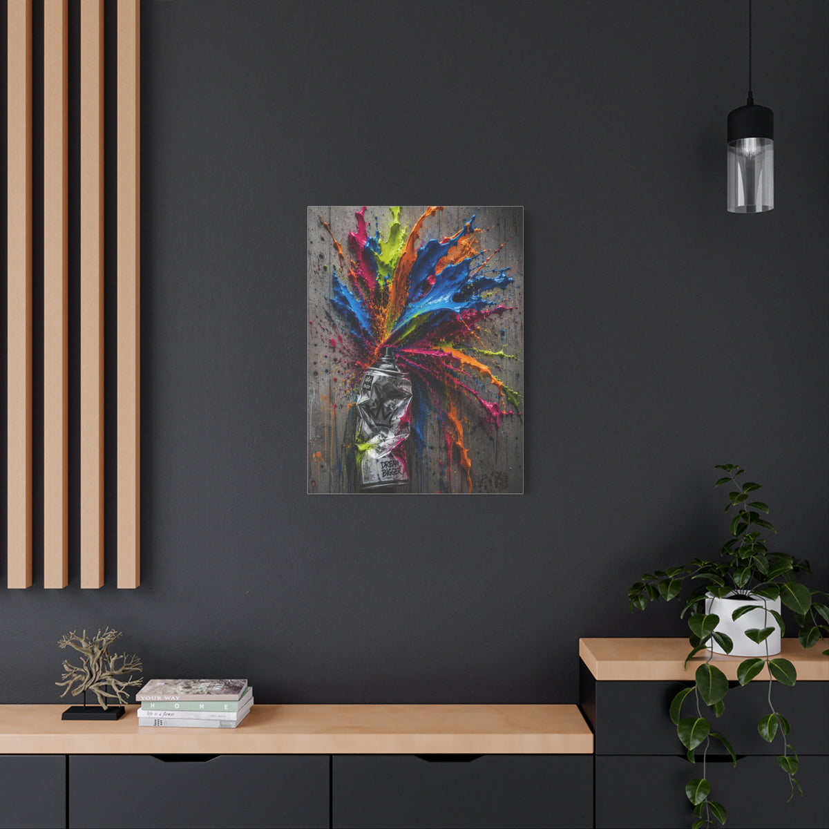 Exploding Spray Paint Creativity Street Wall Art & Canvas Print