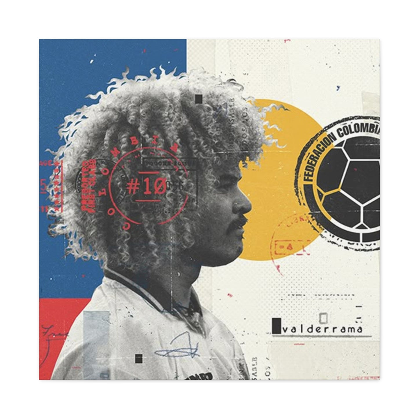 Football Player Abstract Wall Art & Canvas Prints