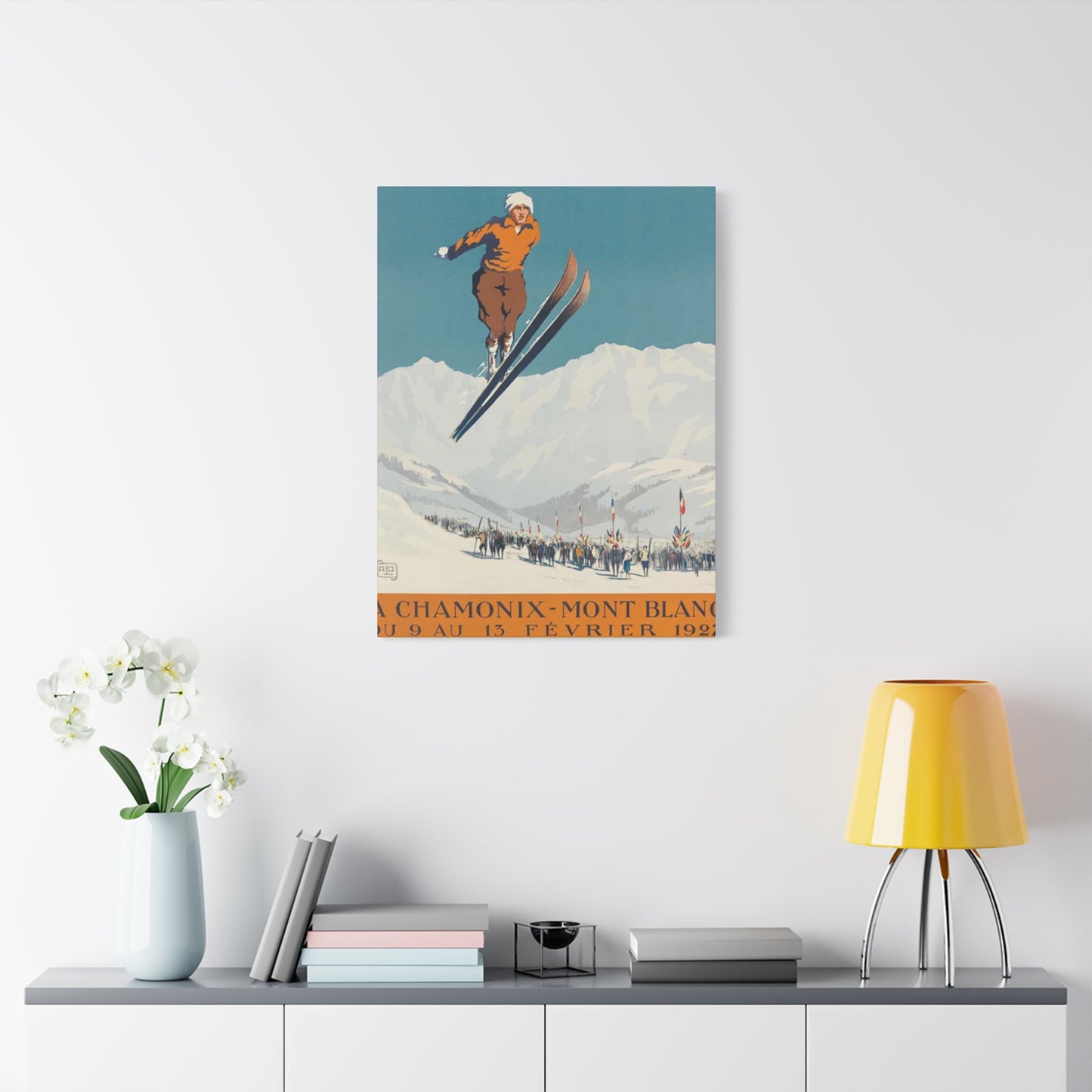 Skiing Competition Poster Wall Art & Canvas Prints