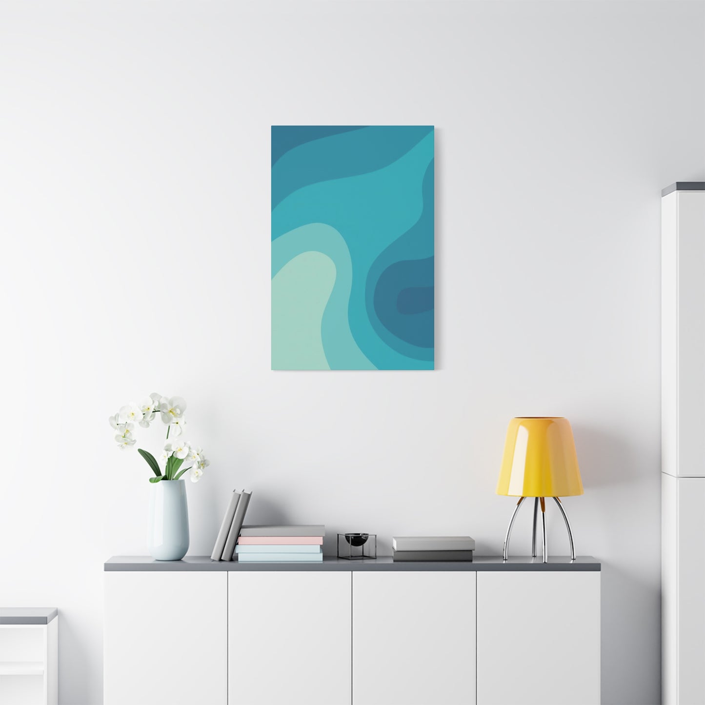 Cool Blue Waves Wall Art & Canvas Prints