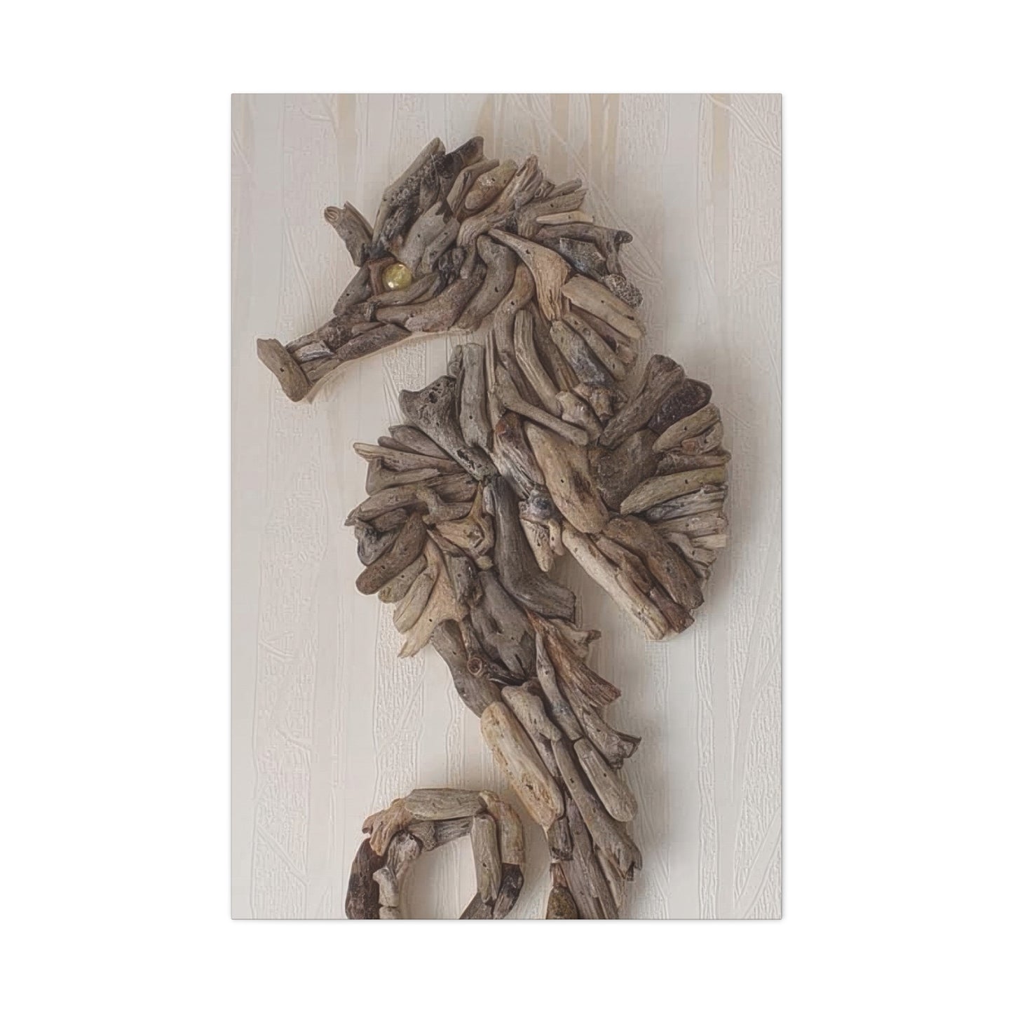 Driftwood Seahorse Wall Art & Canvas Prints