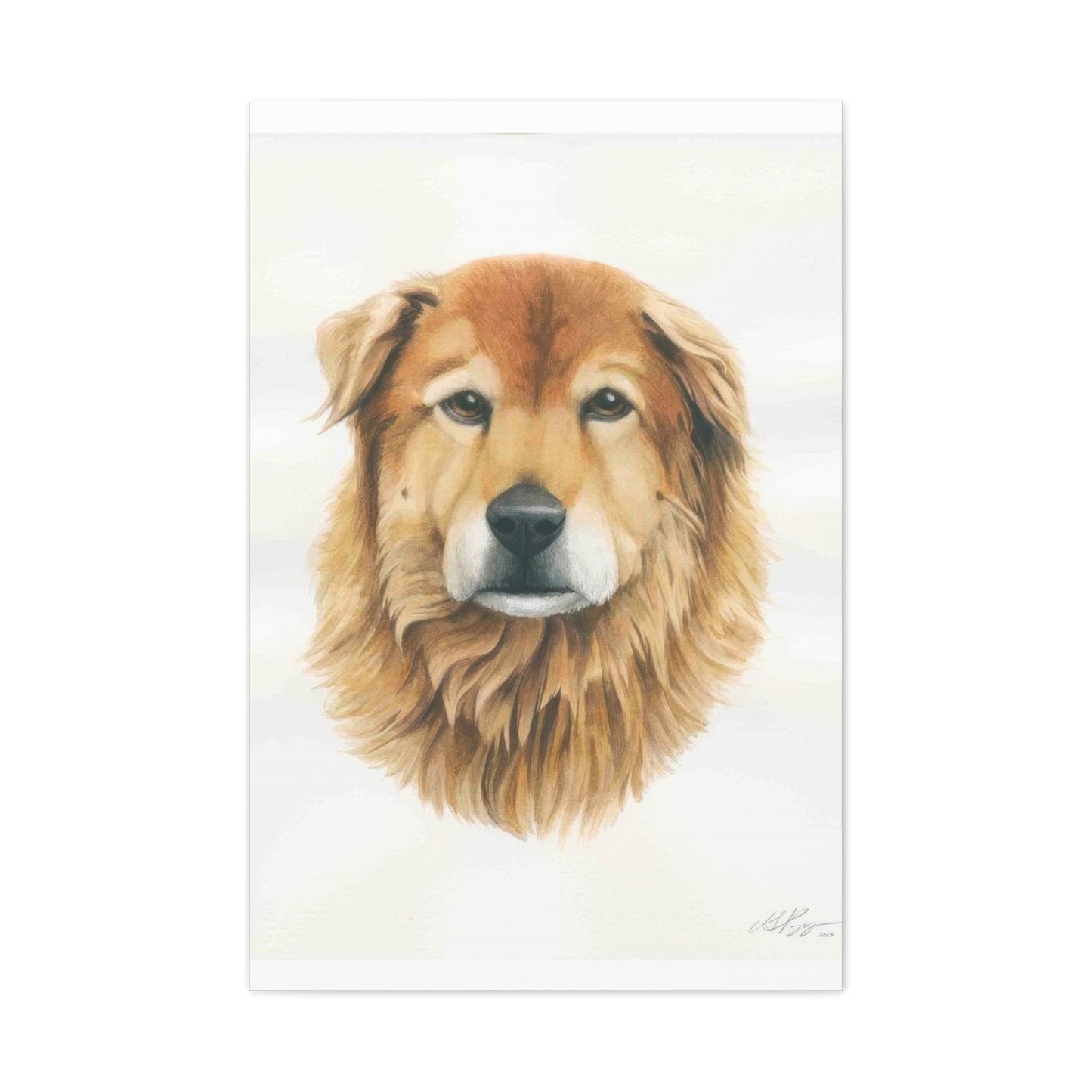 Grace Pop Furry Dog Wall Art & Canvas Prints