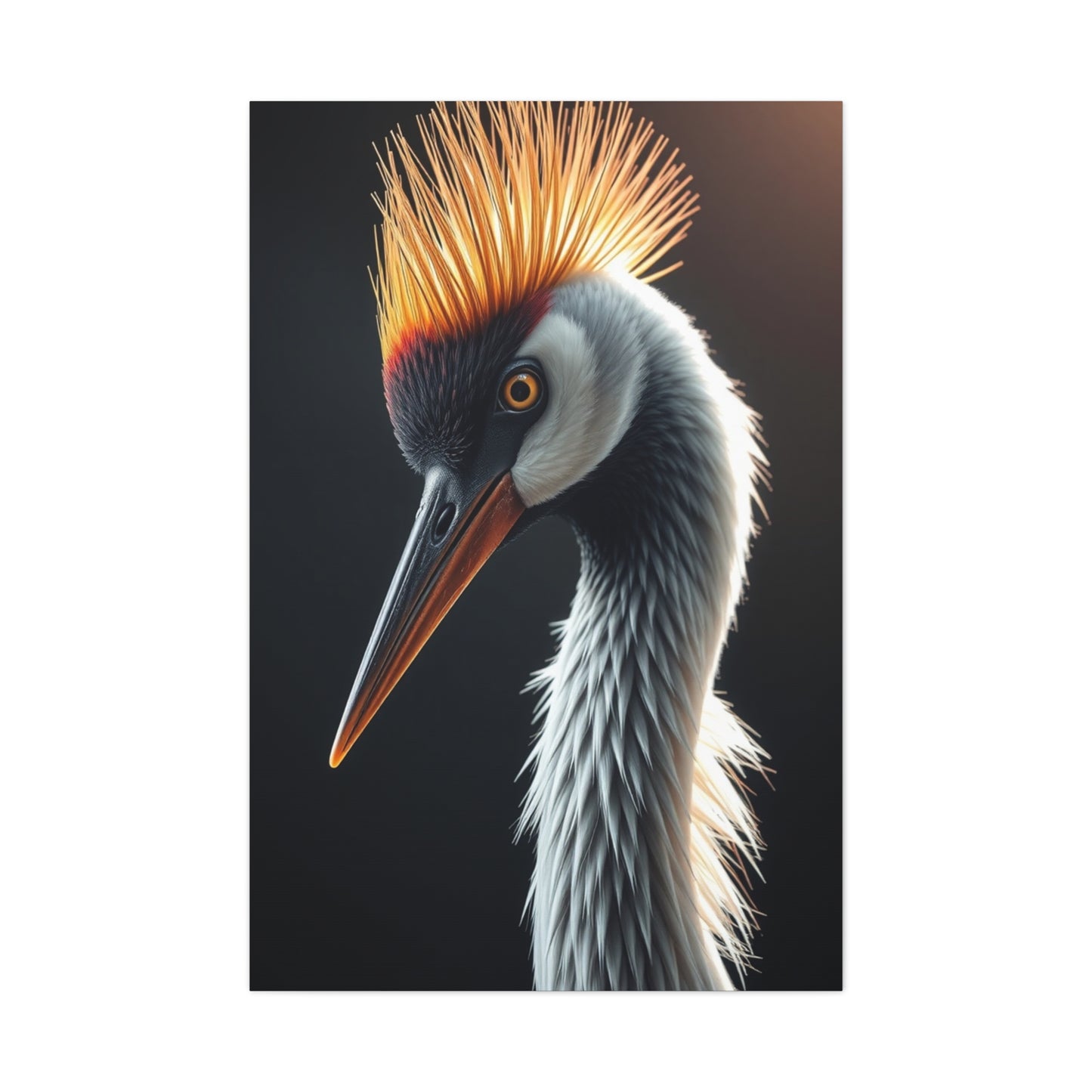 Crane Bird Art Refined Canvas Wall Art & Canvas Print