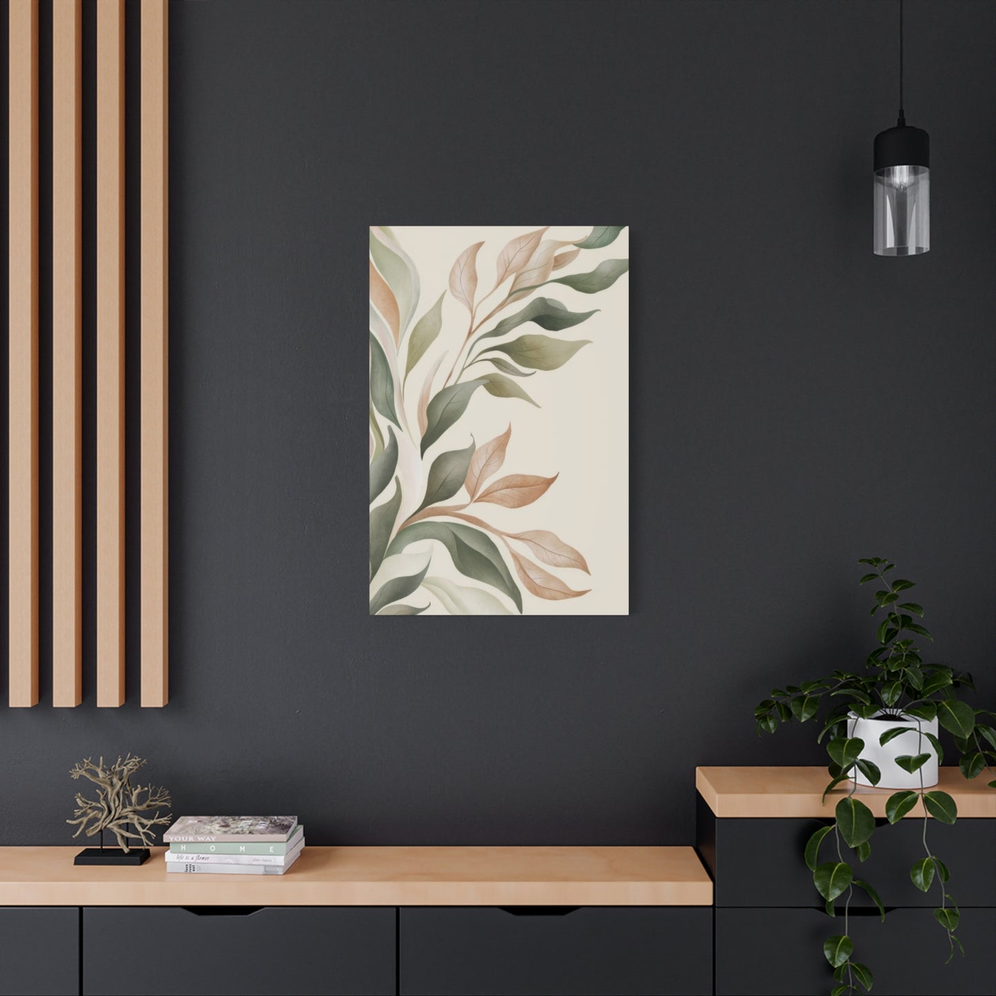 Plant Green Brown Earth Tones Wall Art & Canvas Prints
