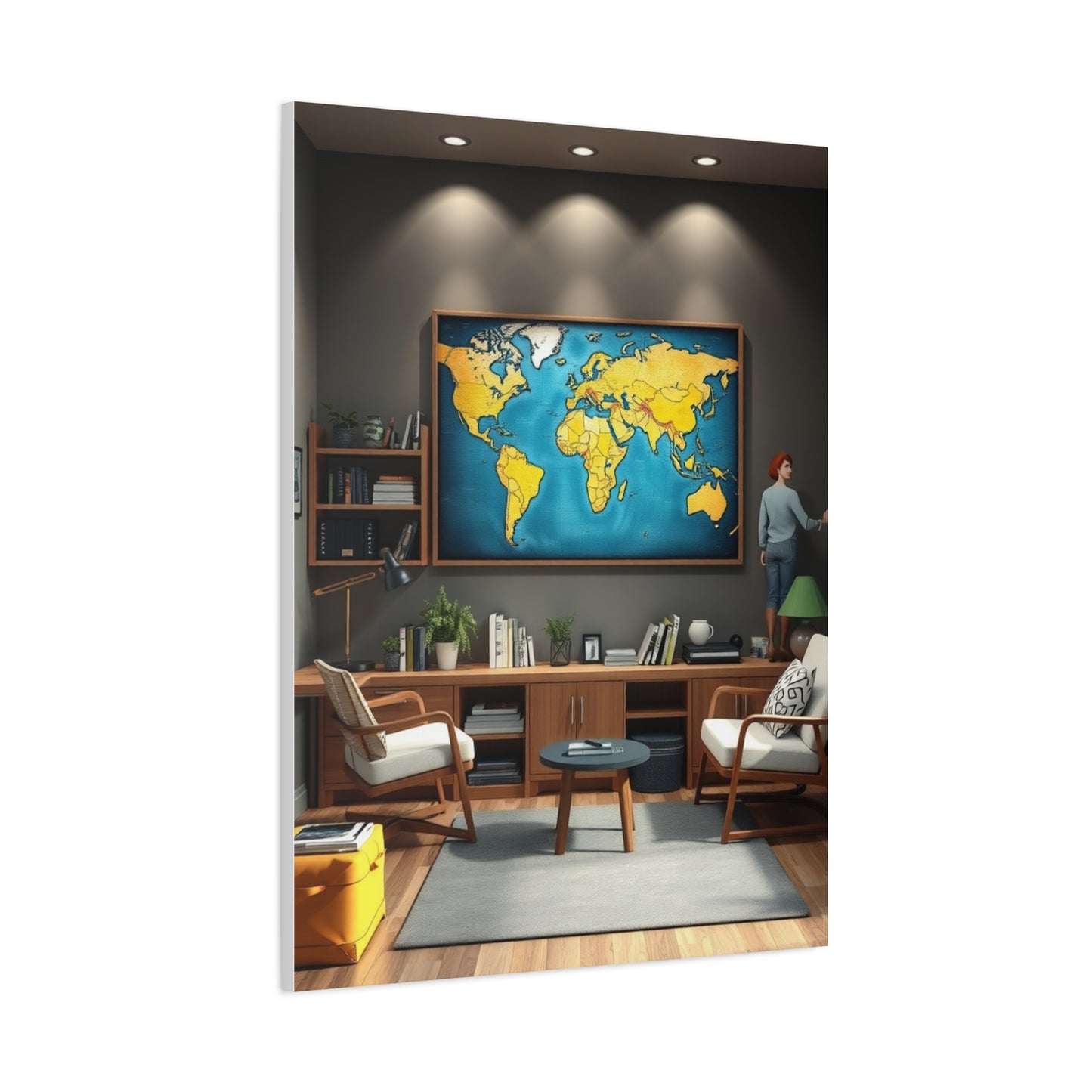 College Room Decor Art Luxury Canvas Wall Art & Canvas Print