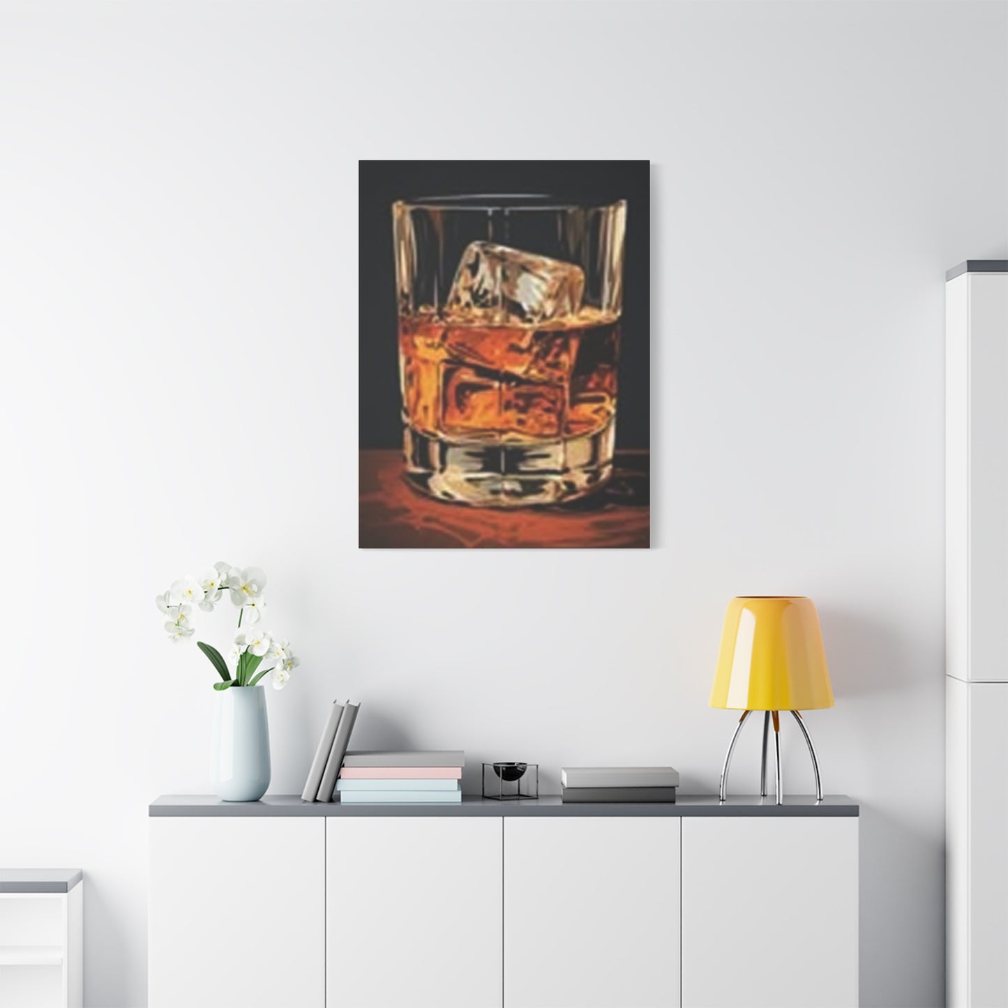 English Whiskey With Ice Wall Art & Canvas Prints