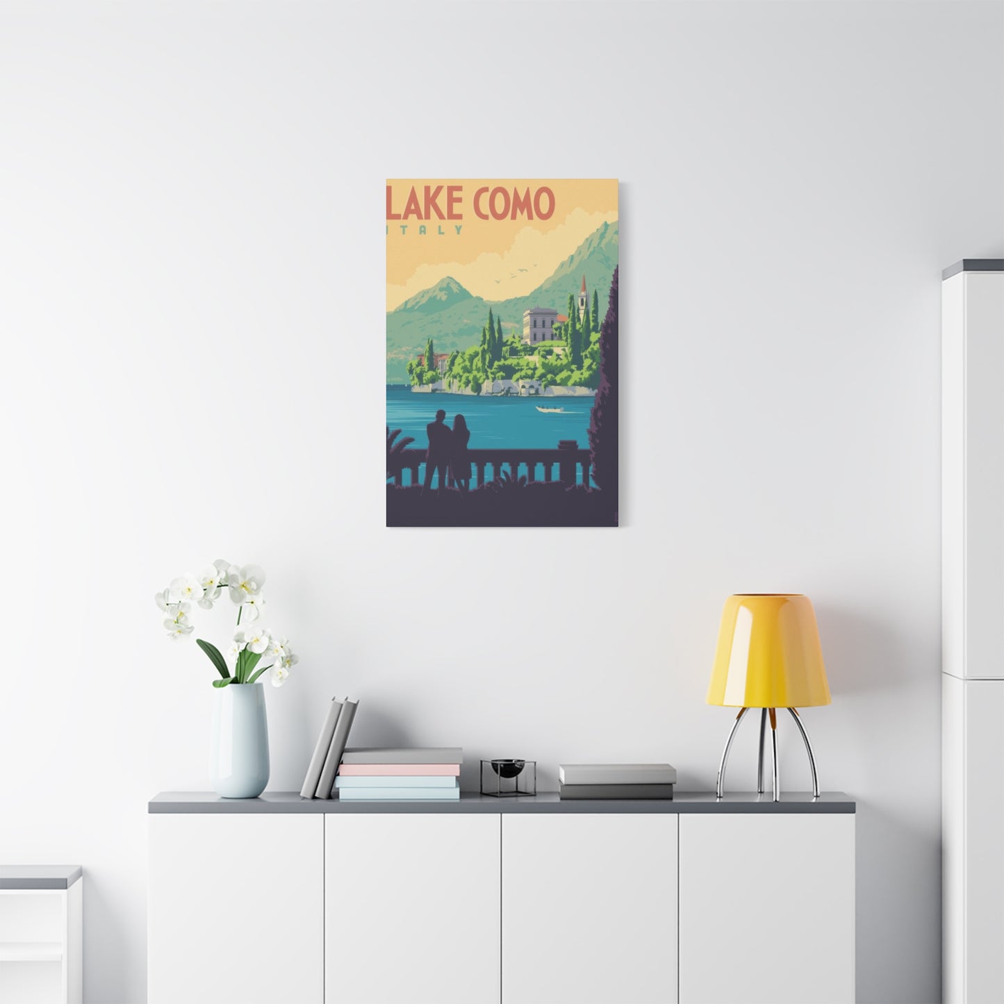 Lake Como Italy Vintage View Wall Art & Canvas Prints