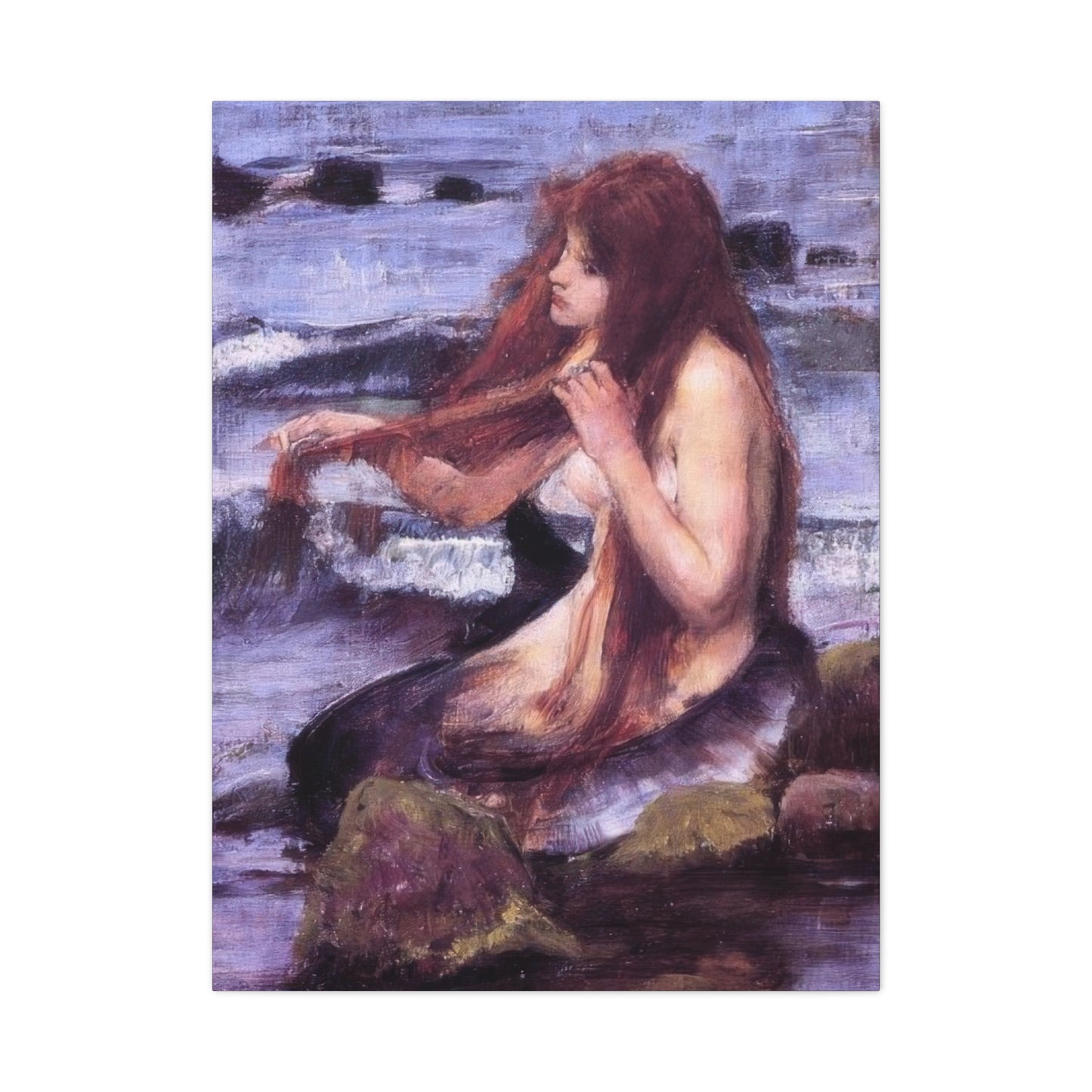 John William Sketch For A Mermaid Wall Art & Canvas Prints