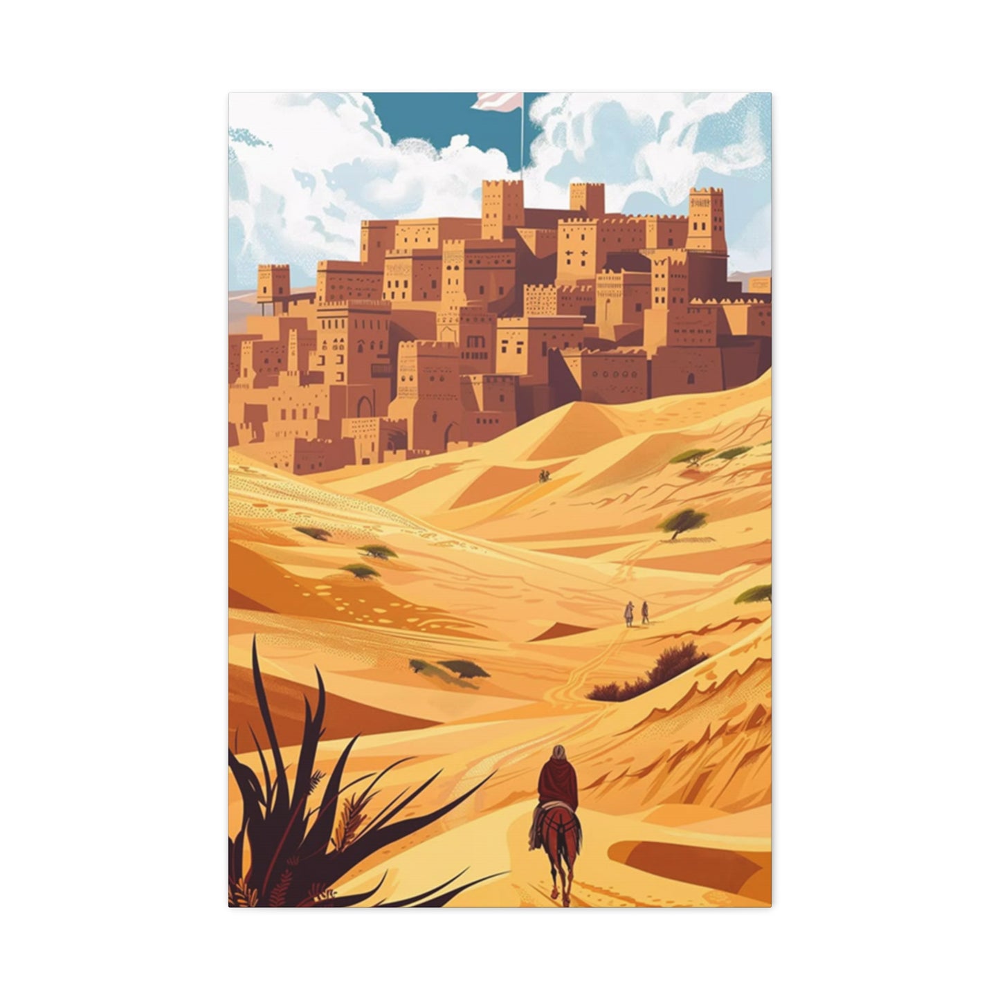 Cowboy In Desert Wall Art & Canvas Prints