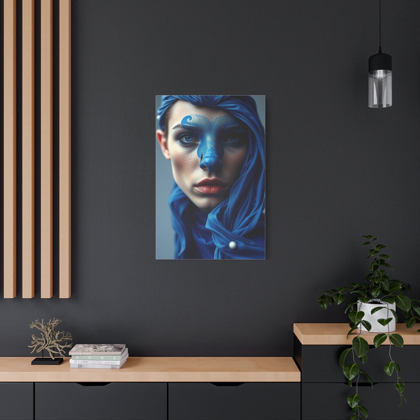 Navy Blue Art Luxury Canvas Wall Art & Canvas Print