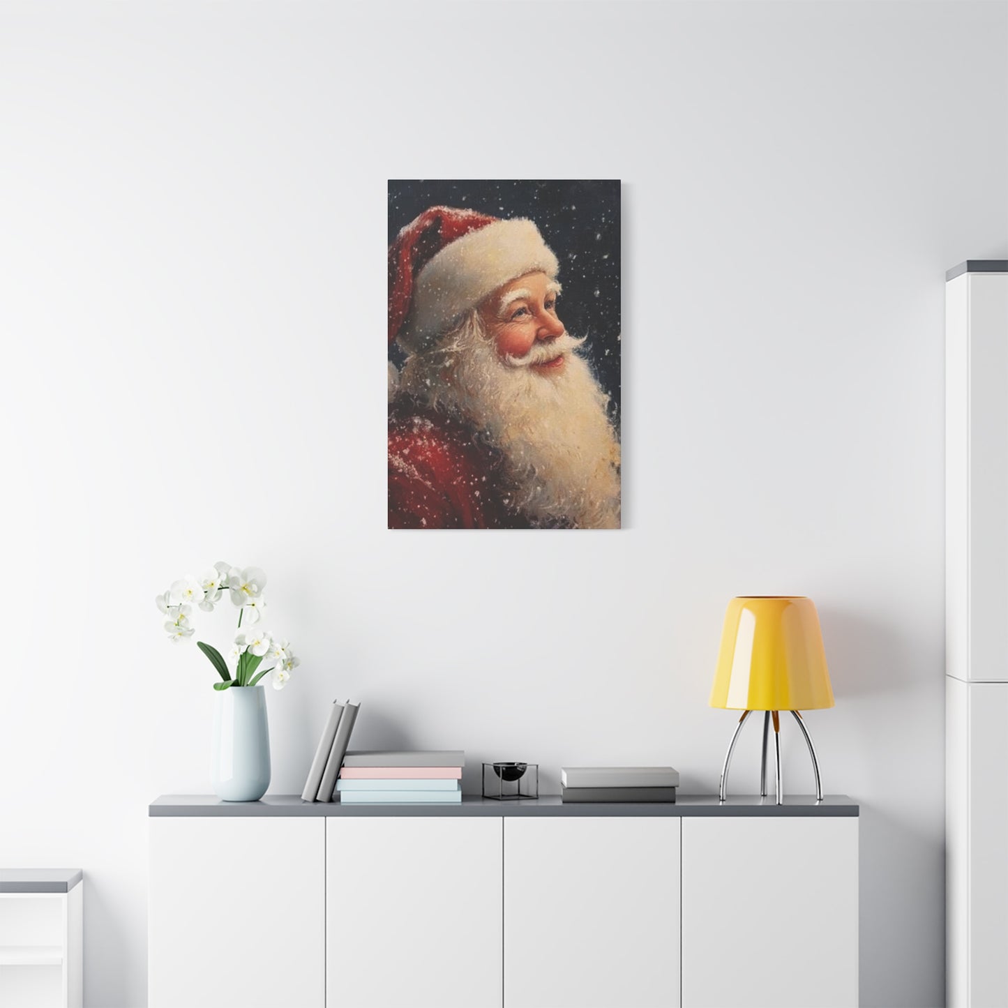Snowfall Santa Claus Wall Art & Canvas Prints