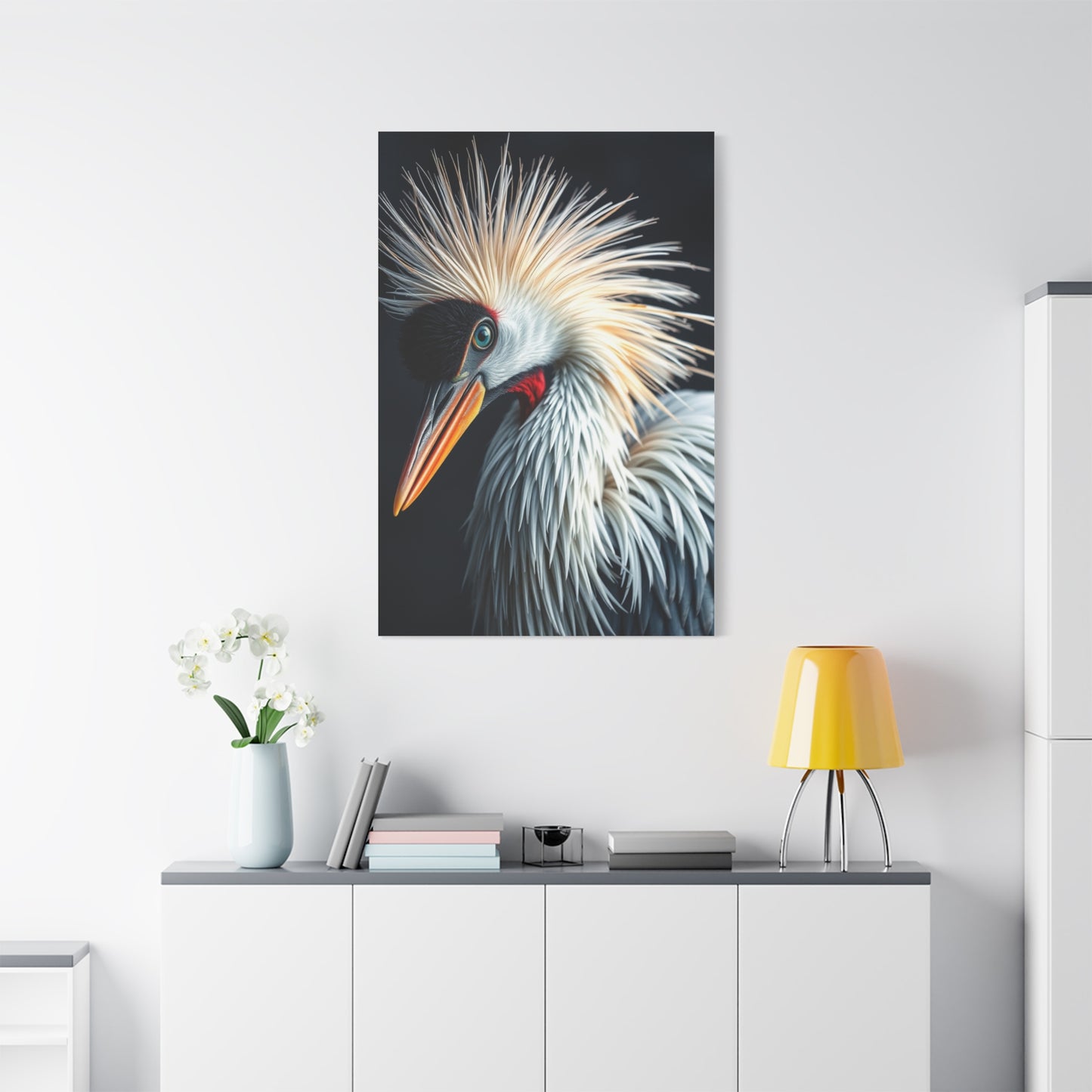 Crane Bird Art Supreme Gallery Wall Art & Canvas Print