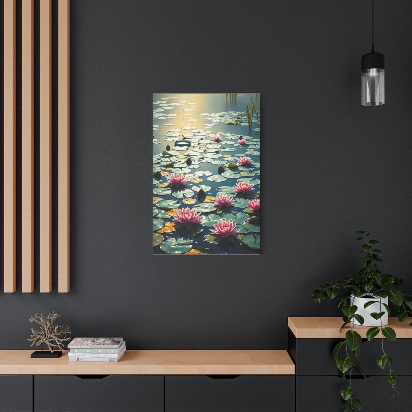 Claude Monet Water Lilies Art Refined Canvas Wall Art & Canvas Print