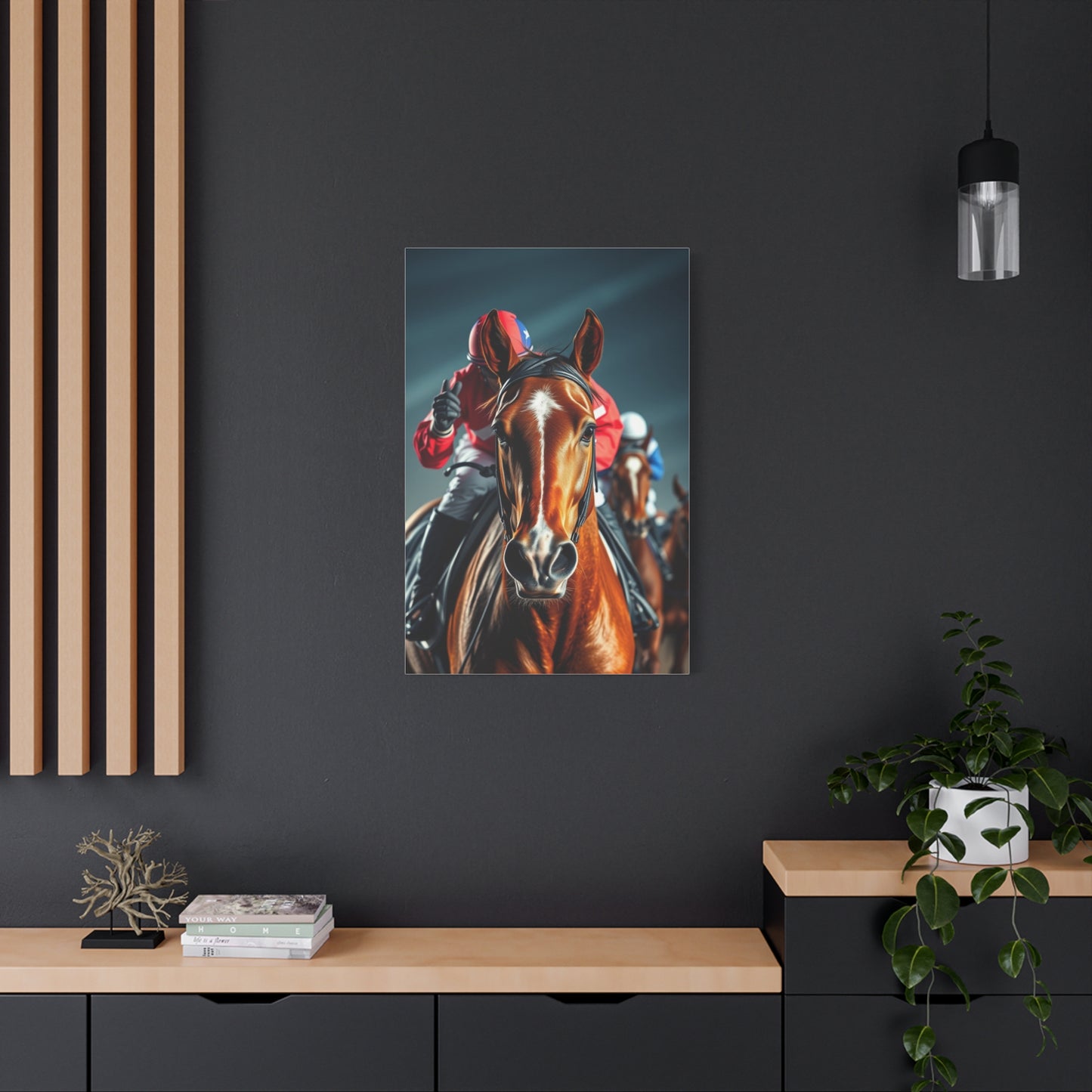 Horse Racing Art Refined Canvas Wall Art & Canvas Print