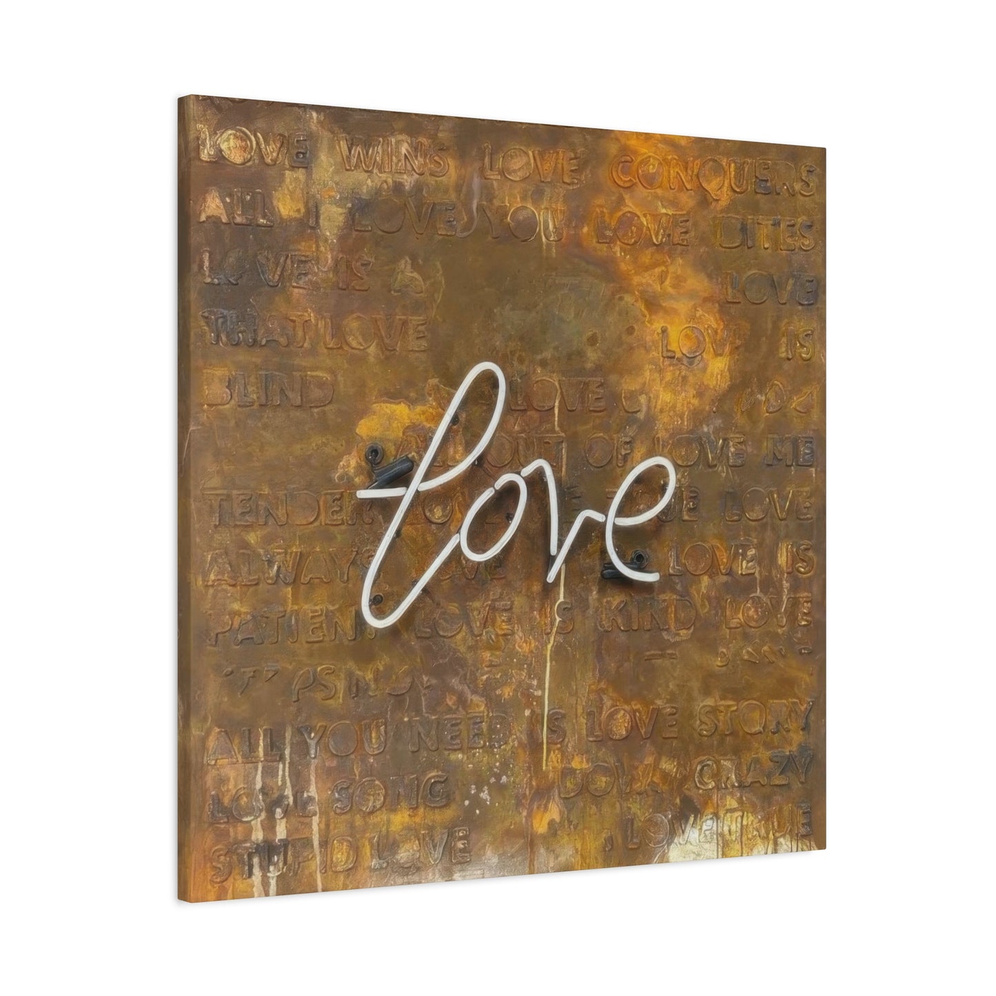 Kent Youngstrom Neon Rust Love Wall Art & Canvas Prints