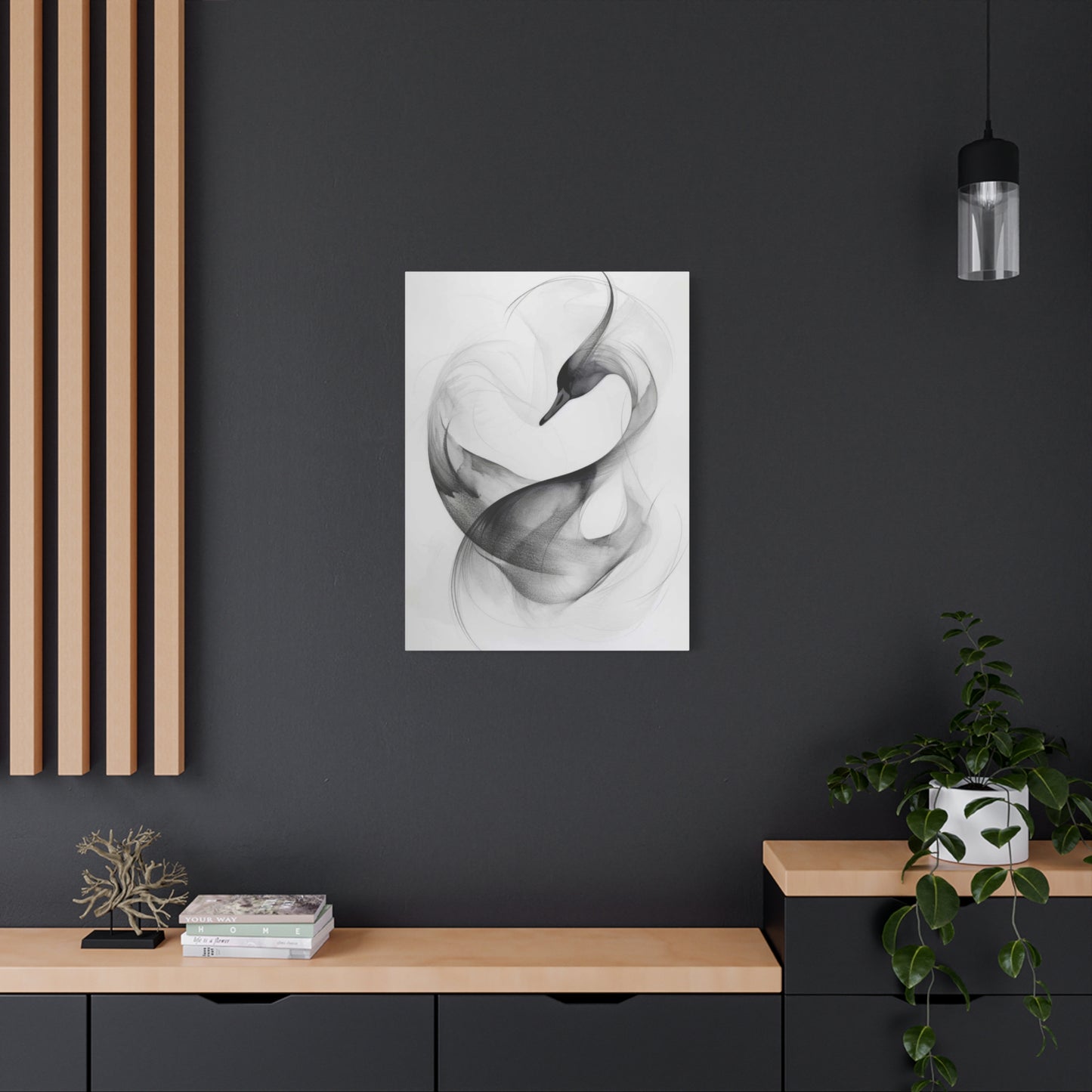 Swan Grey Wall Art & Canvas Prints