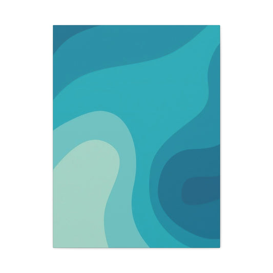 Cool Blue Waves Wall Art & Canvas Prints