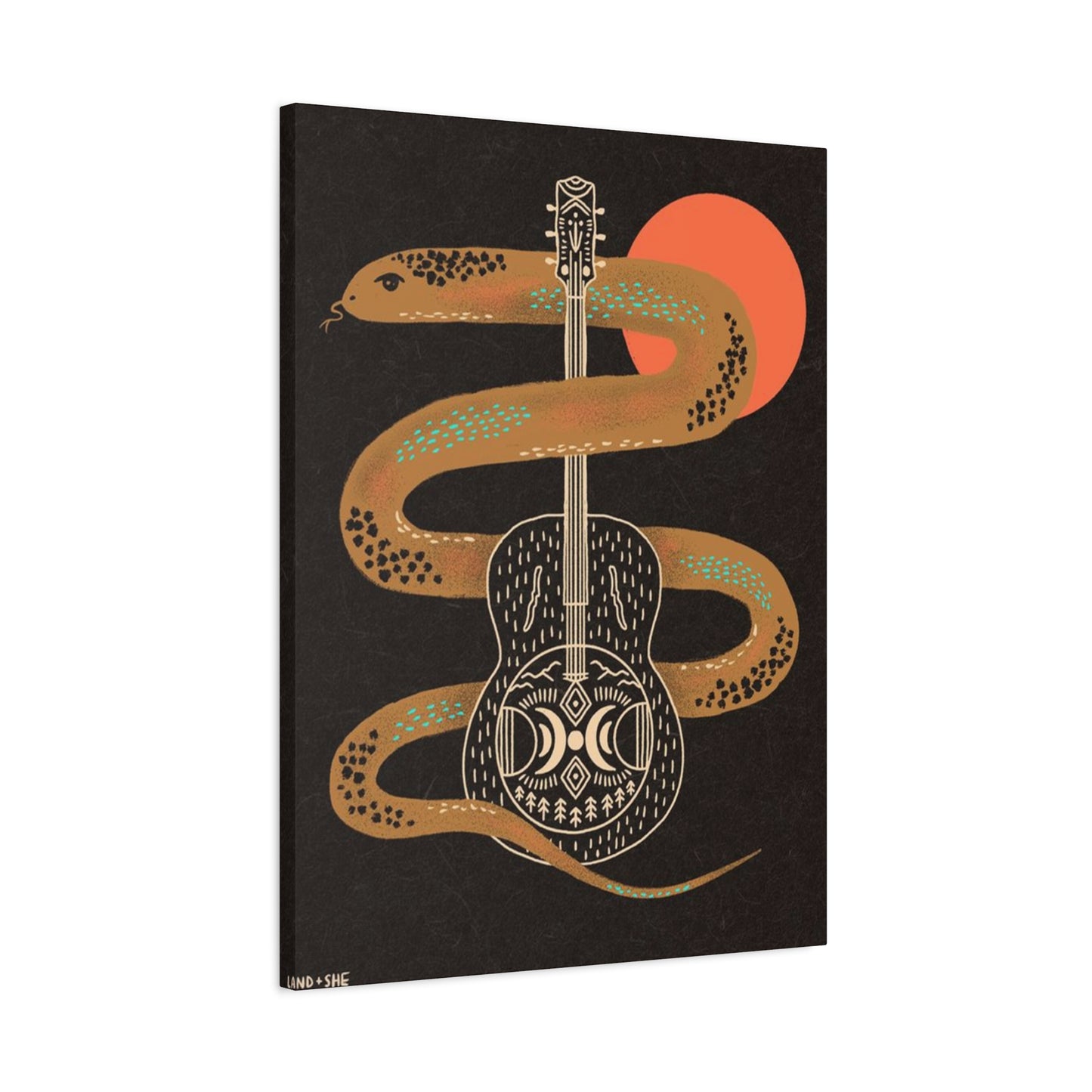 Snake And Guitar Wall Art & Canvas Prints
