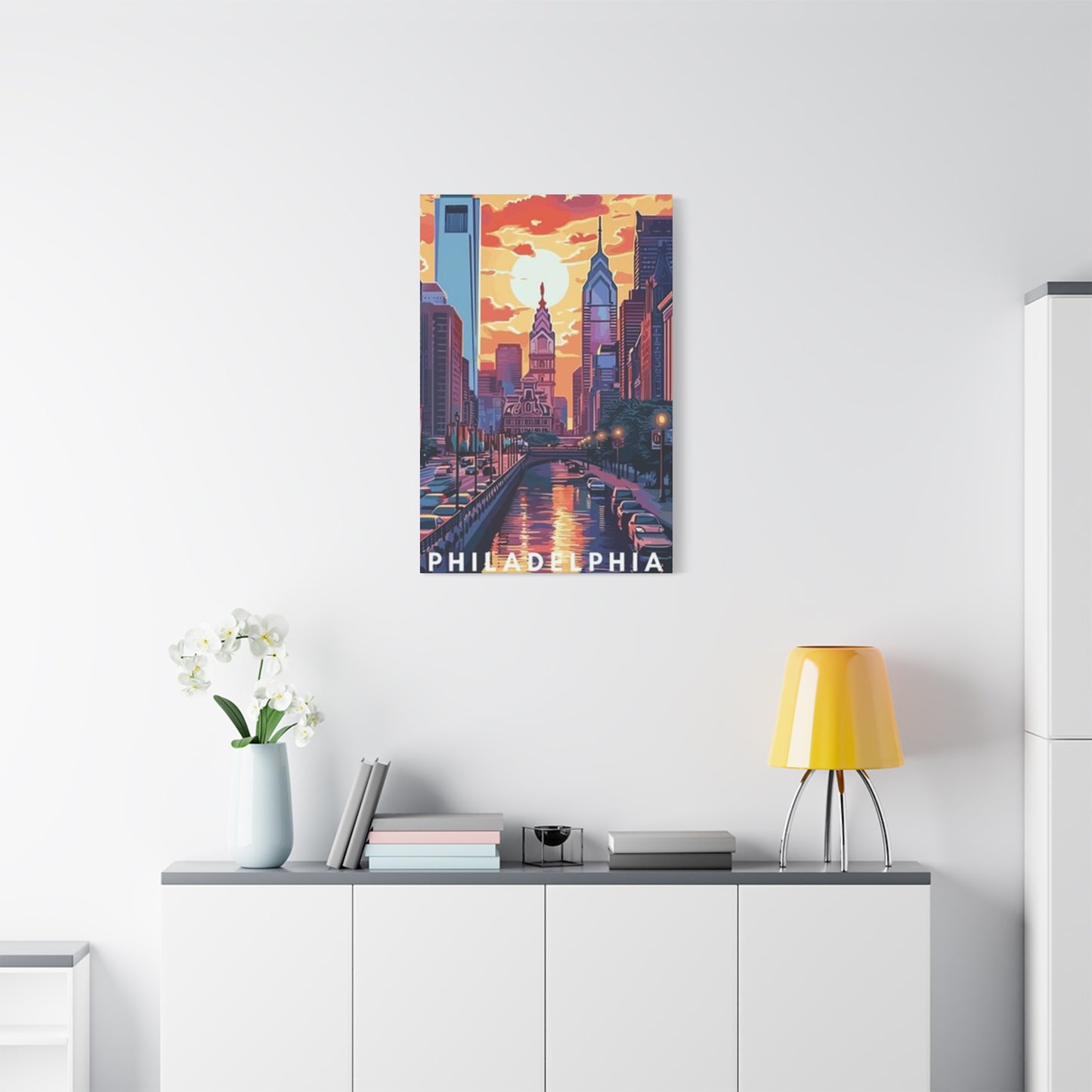Sunset Of Philadelphia Wall Art & Canvas Prints