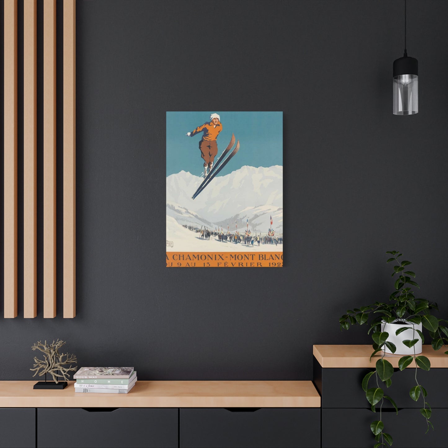 Skiing Competition Poster Wall Art & Canvas Prints