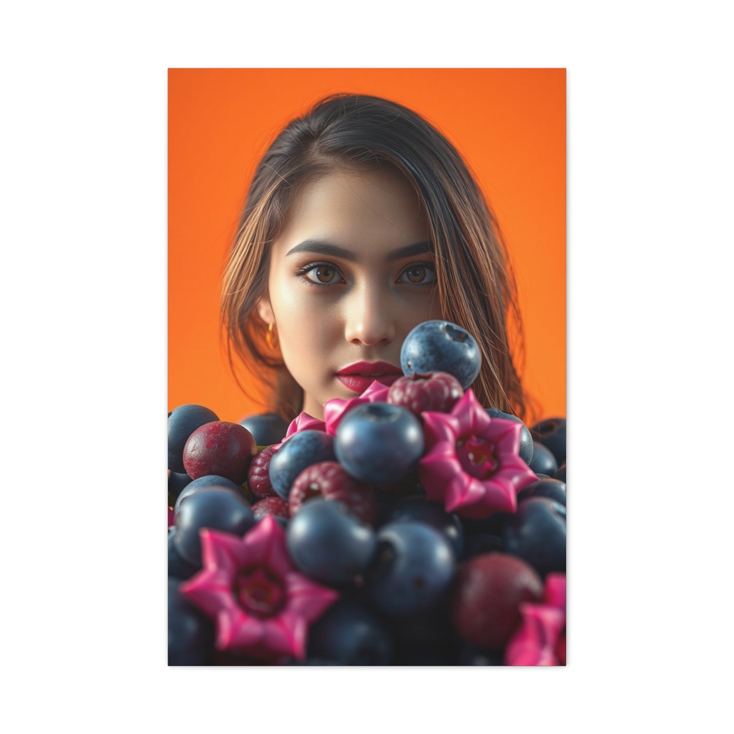 Vision Blush and Blueberry Art Art Wall Art & Canvas Print