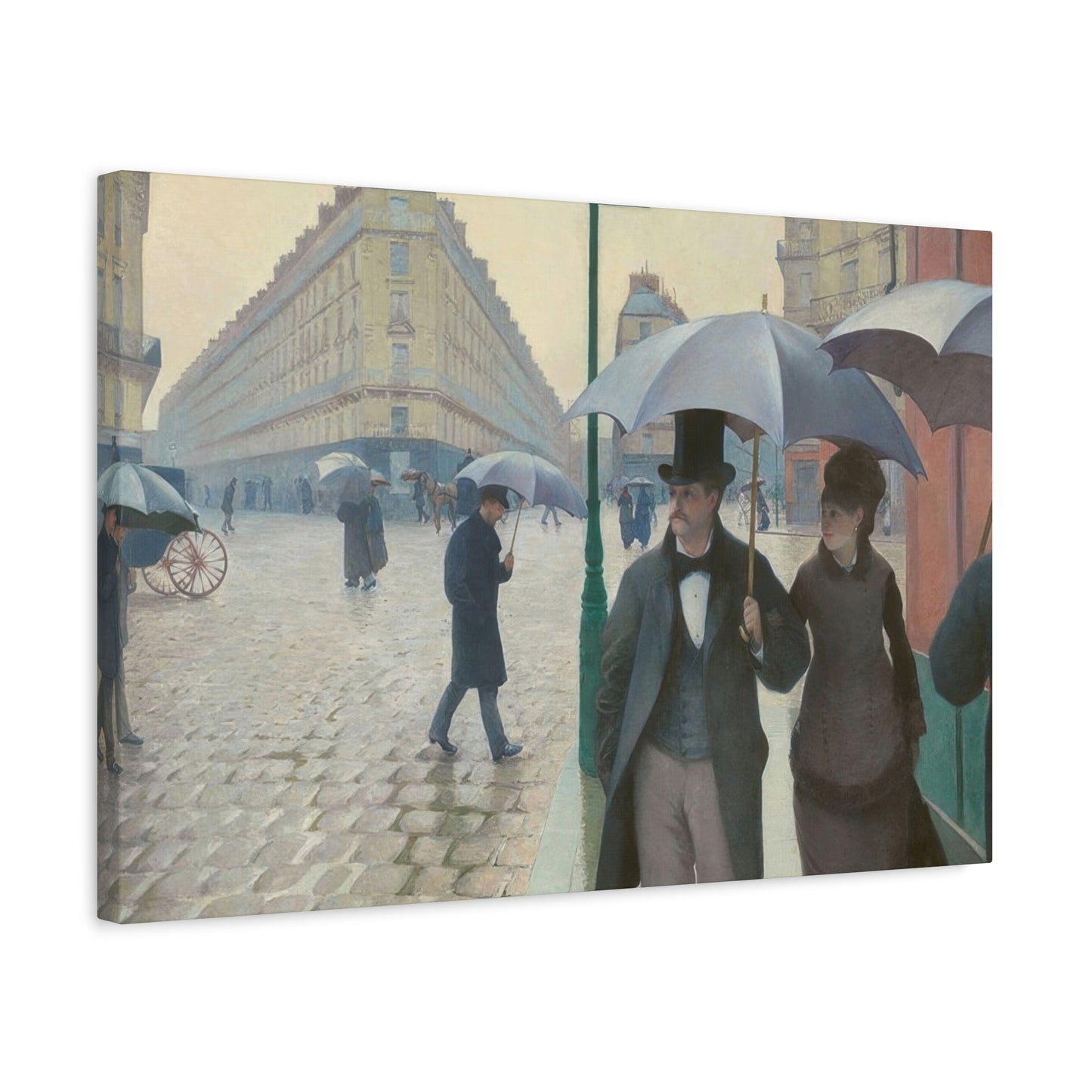 Paris Street Rainy Impression Wall Art & Canvas Prints