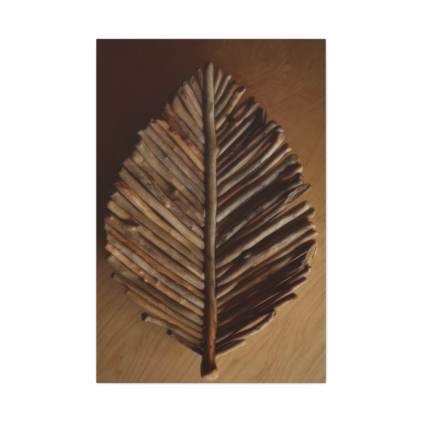 Driftwood Leaf Wall Art & Canvas Prints