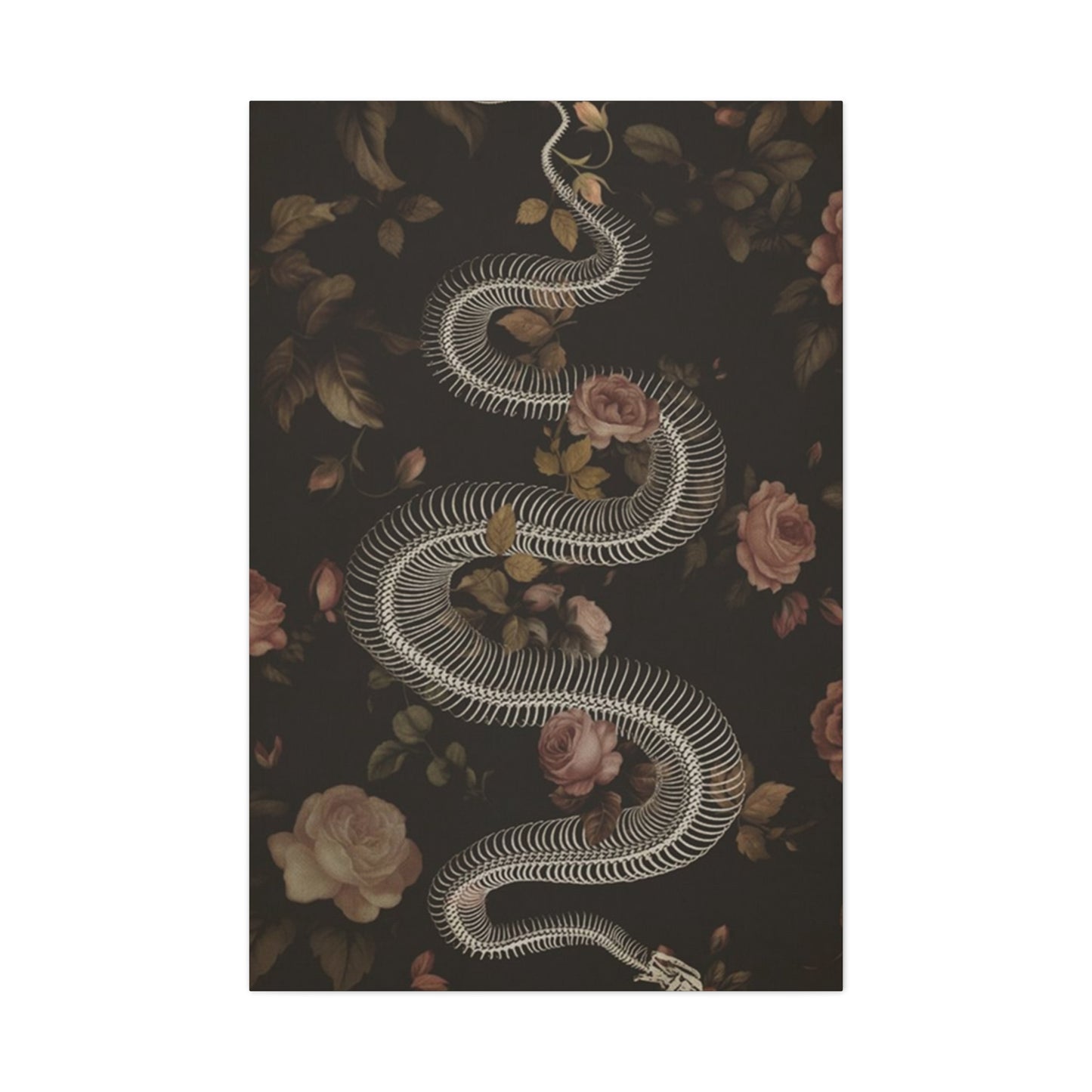 Snake Skeleton Wall Art & Canvas Prints