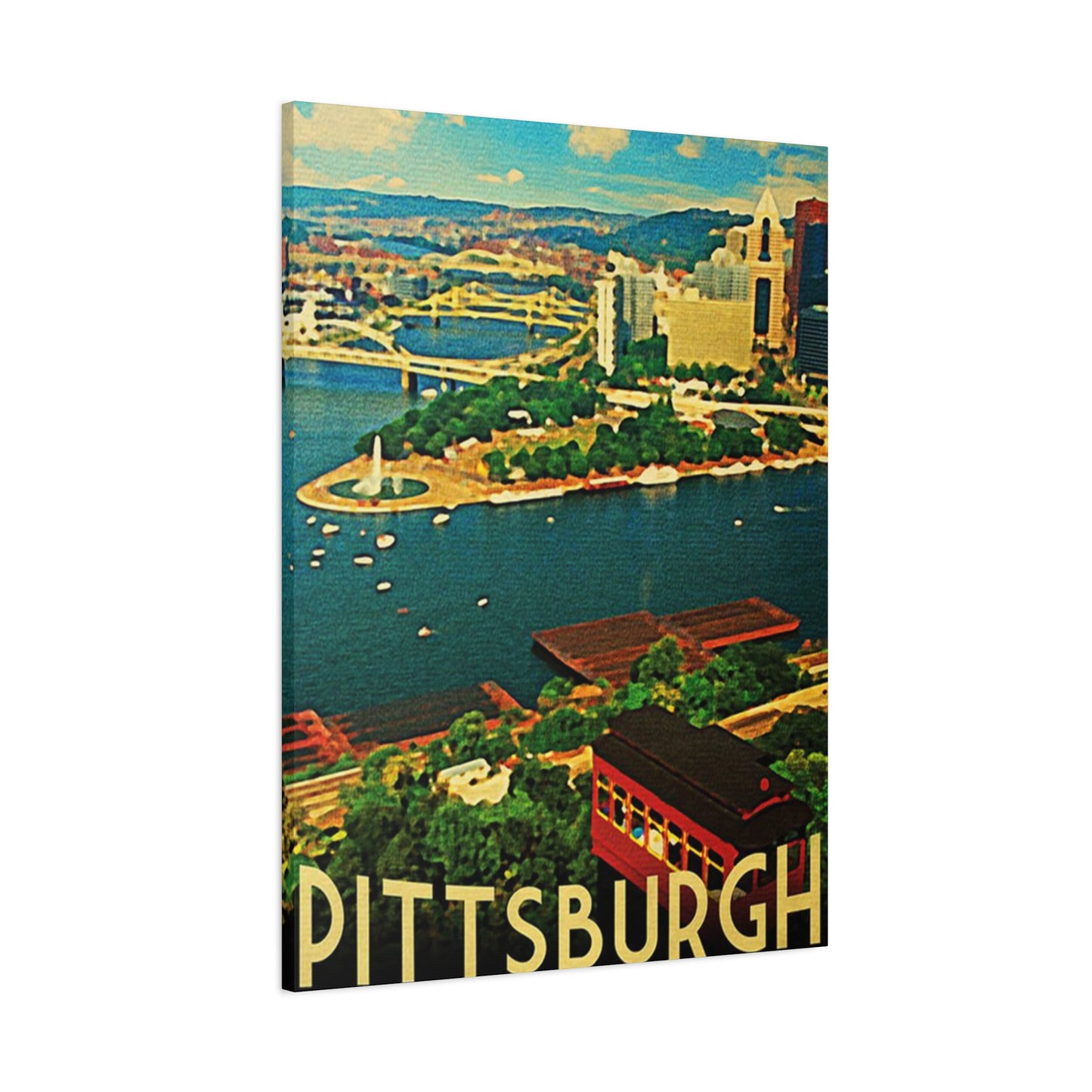 Pittsburgh City View Poster Wall Art & Canvas Prints