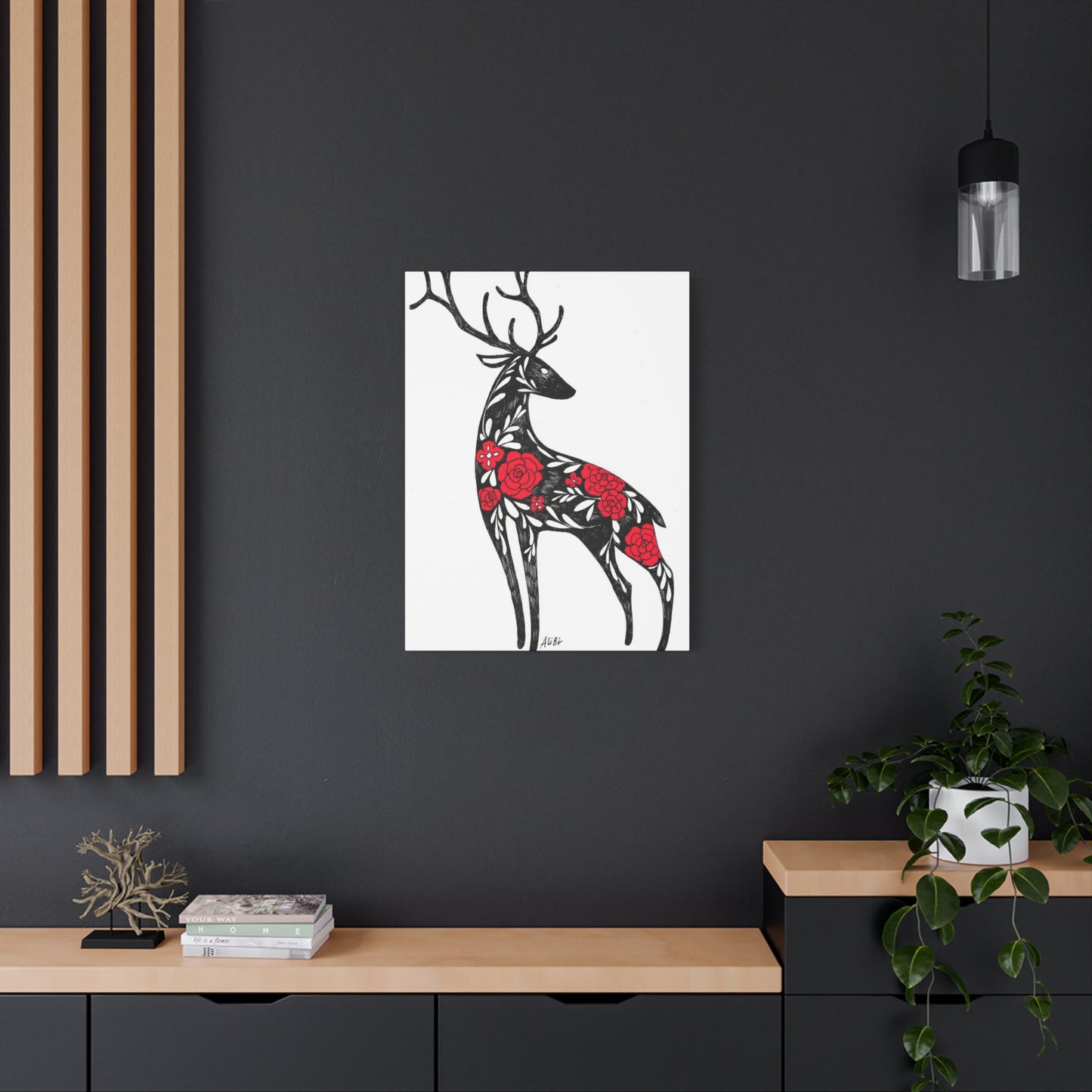 Deer Abstract Wall Art & Canvas Prints