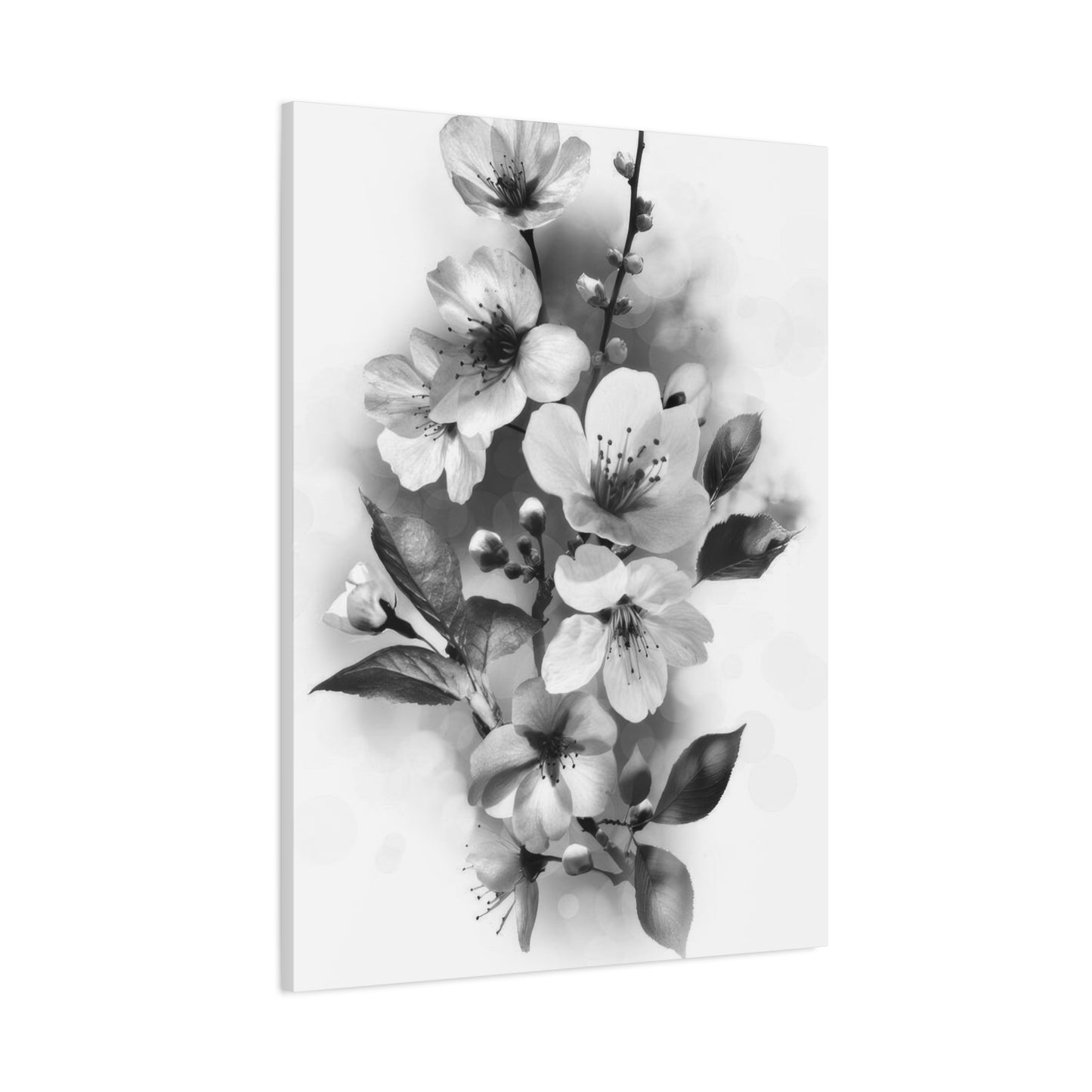 Flowers Grey Wall Art & Canvas Prints