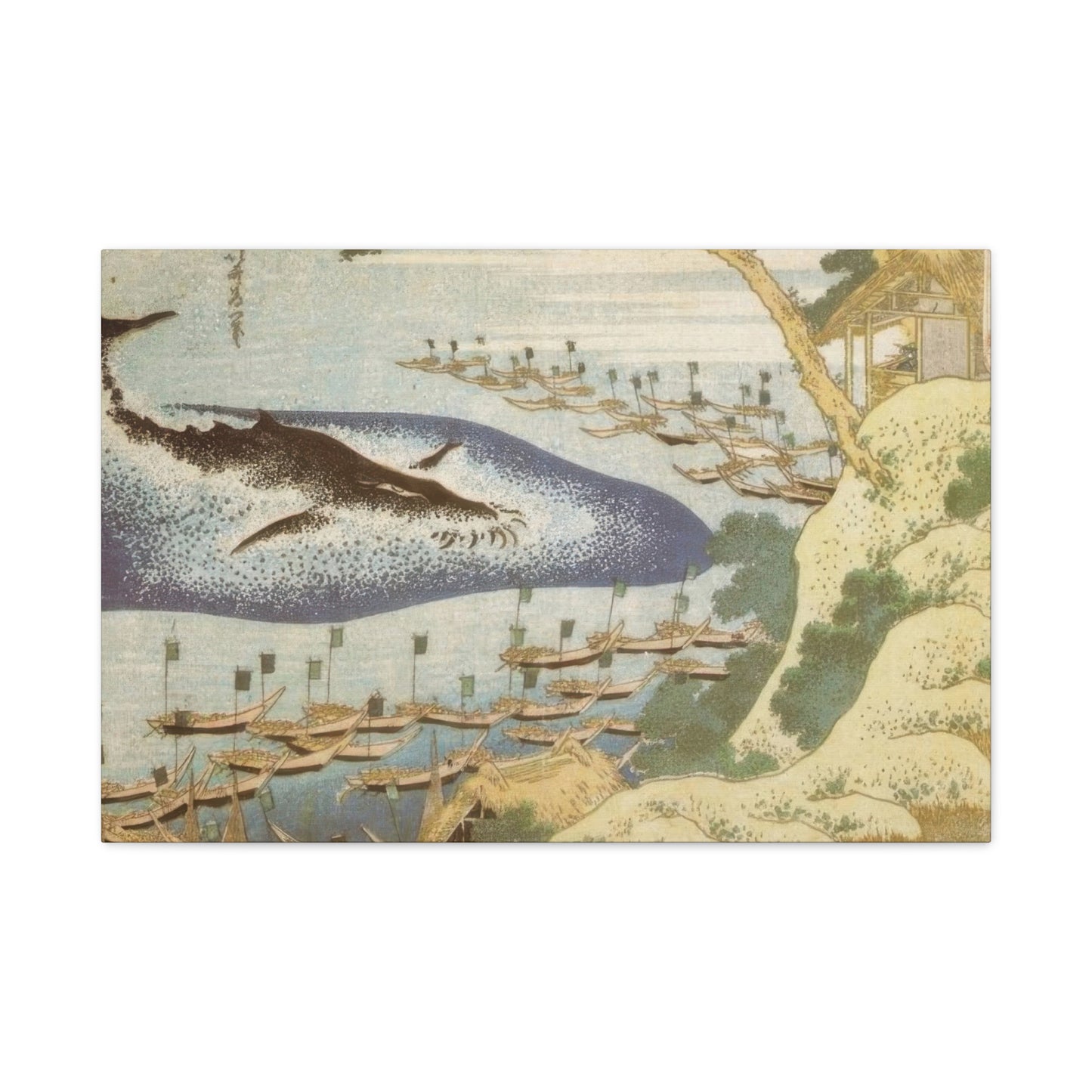 Katsushika Hokusai Whalling Off The Goto Islands Wall Art & Canvas Prints