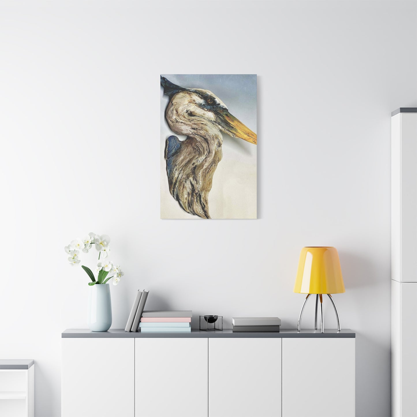 Driftwood Crane 2 Wall Art & Canvas Prints