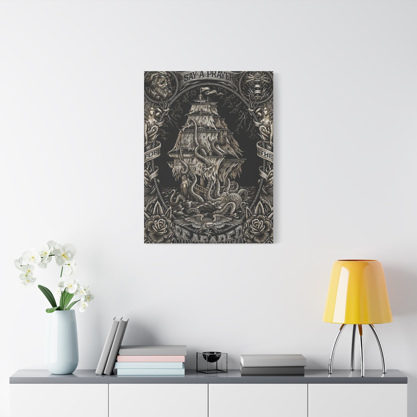 Ship In Sea Wall Art & Canvas Prints