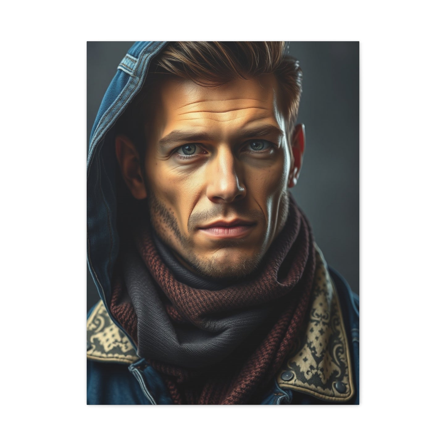 Denim and Leather Art Refined Canvas Wall Art & Canvas Print