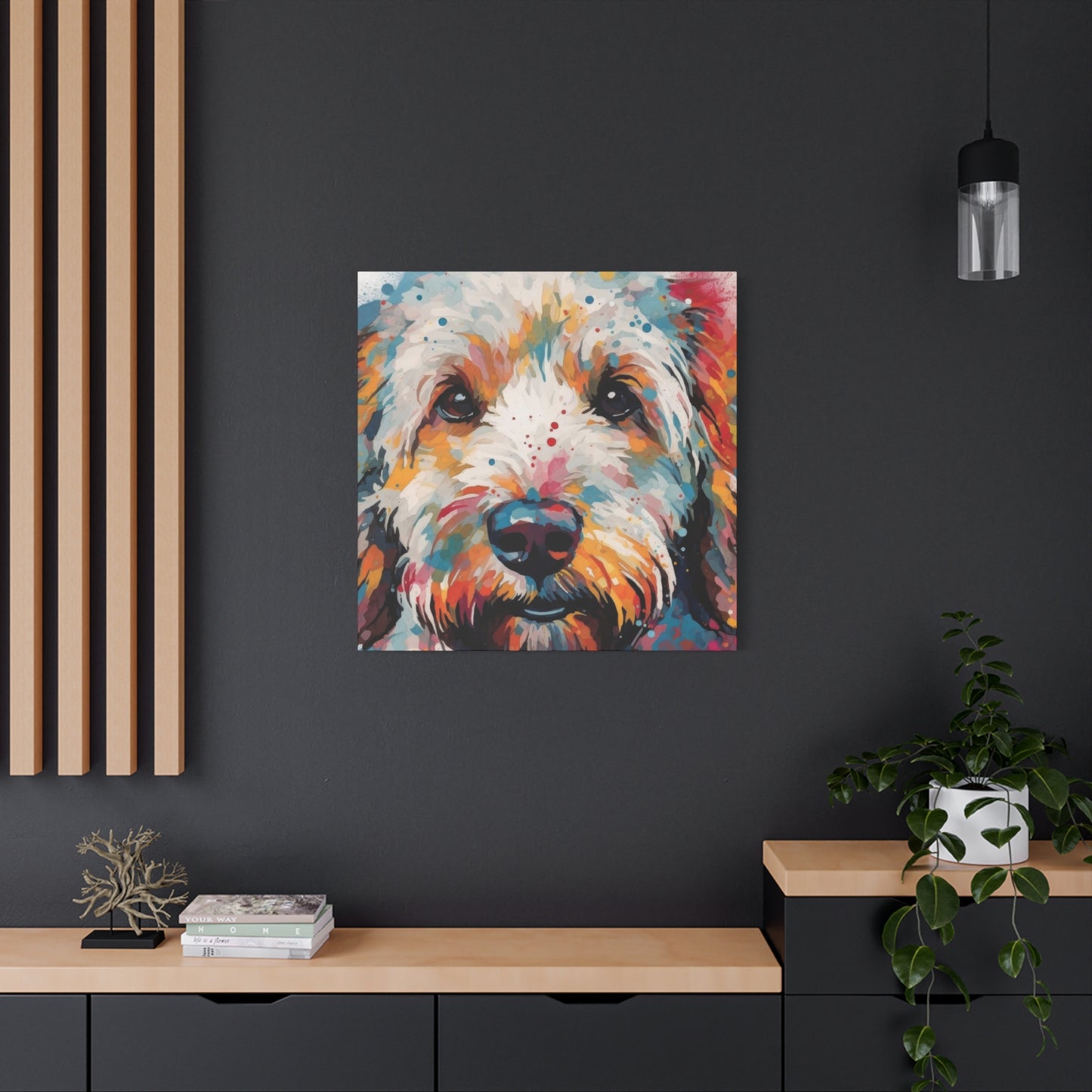 Labradoodle Colorful Wall Art & Canvas Prints