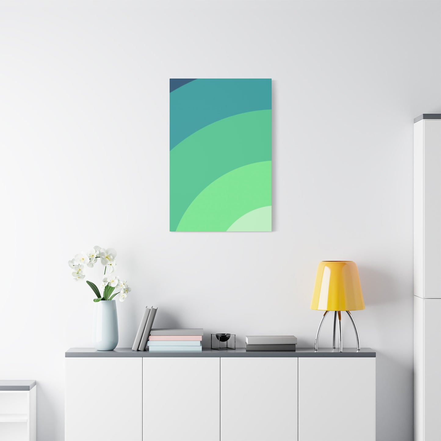 Cool Green Gradient Wall Art & Canvas Prints