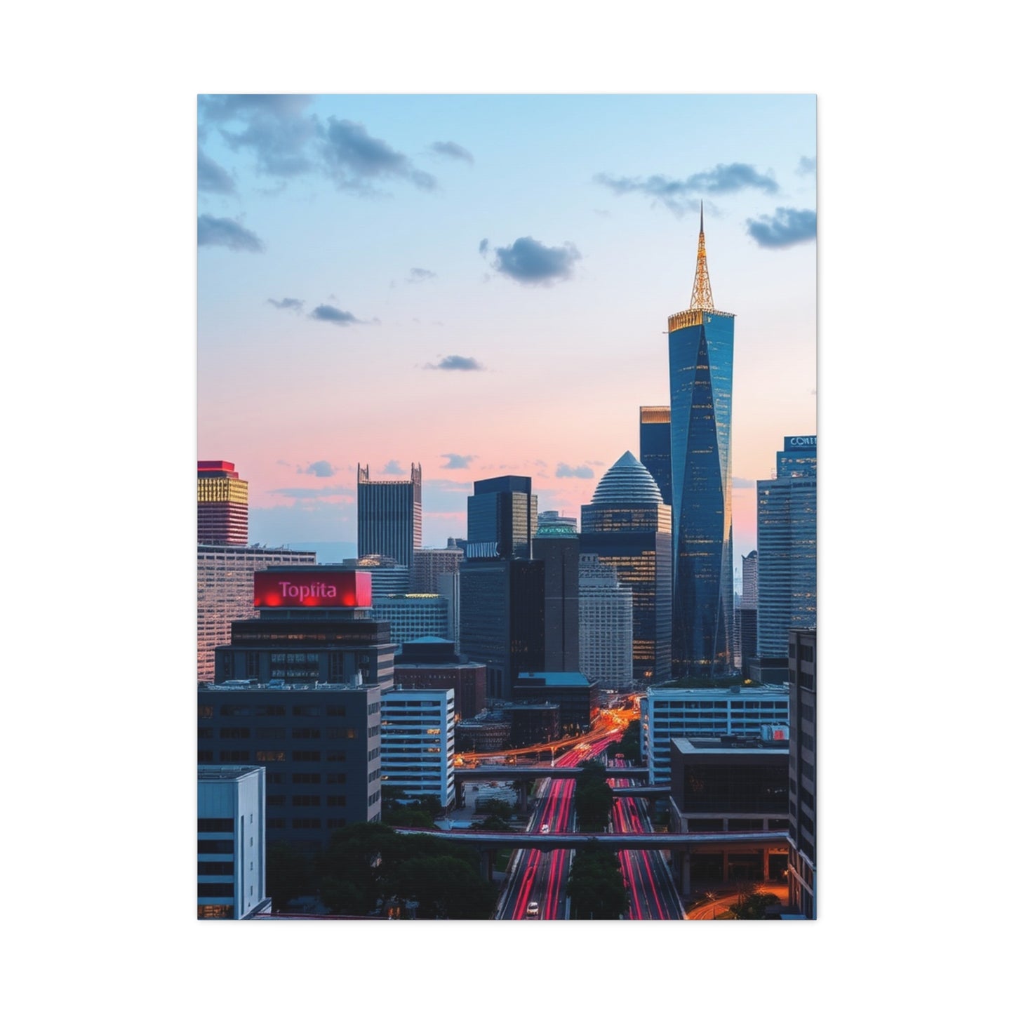 Collection Houston Skylines Art Art Wall Art & Canvas Print